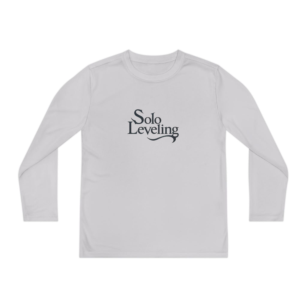 Youth Long Sleeve Tee — 'Solo Leveling' Minimal Logo Shirt