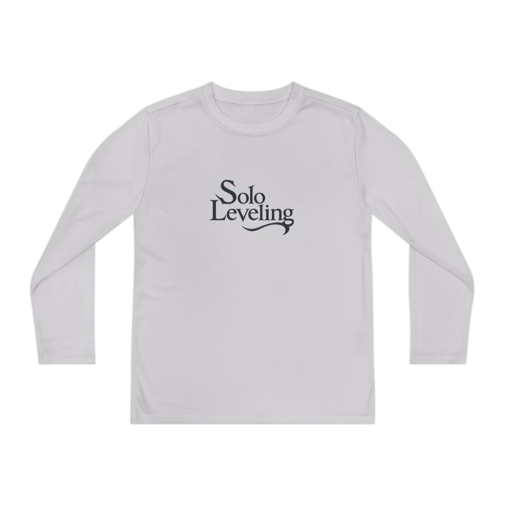 Youth Long Sleeve Tee — 'Solo Leveling' Minimal Logo Shirt