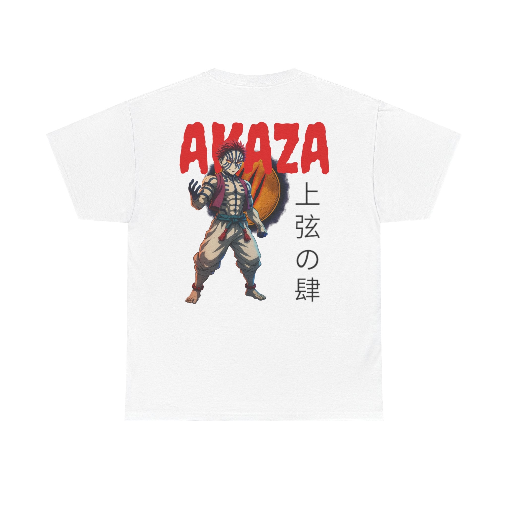 Akaza Demon Slayer Tee — Anime Graphic T‑Shirt with Kanji