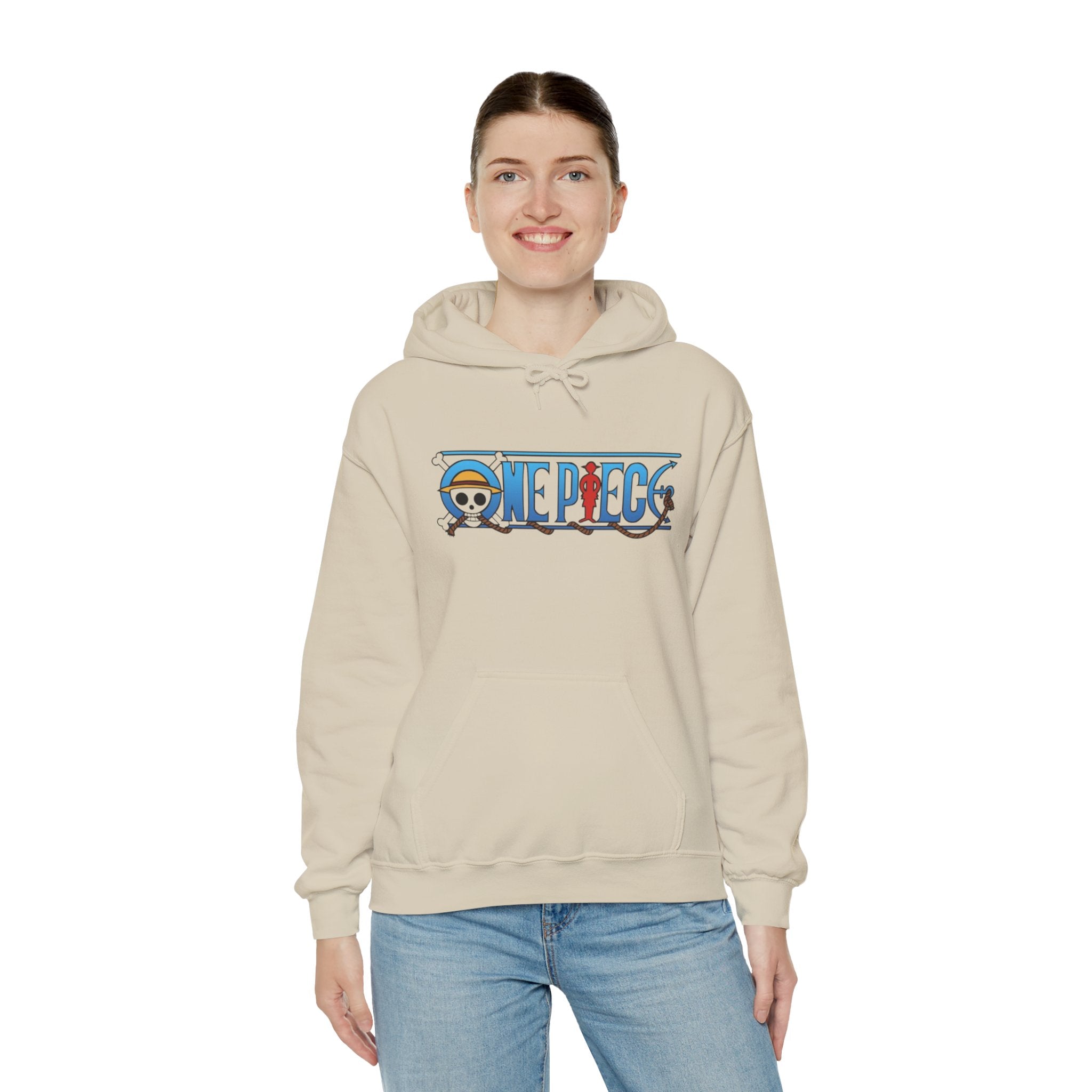 One Piece Hoodie — Luffy Crew Christmas Graphic Pullover