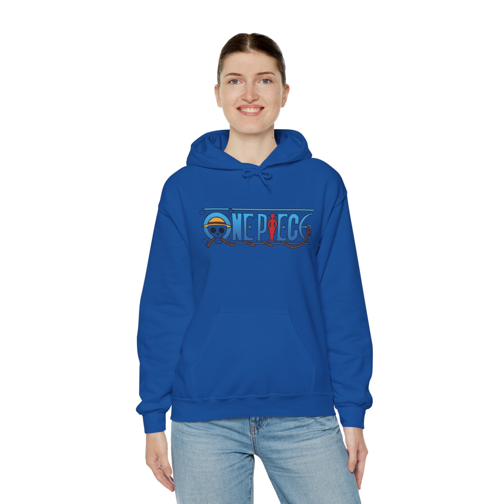One Piece Hoodie — Luffy Crew Christmas Graphic Pullover