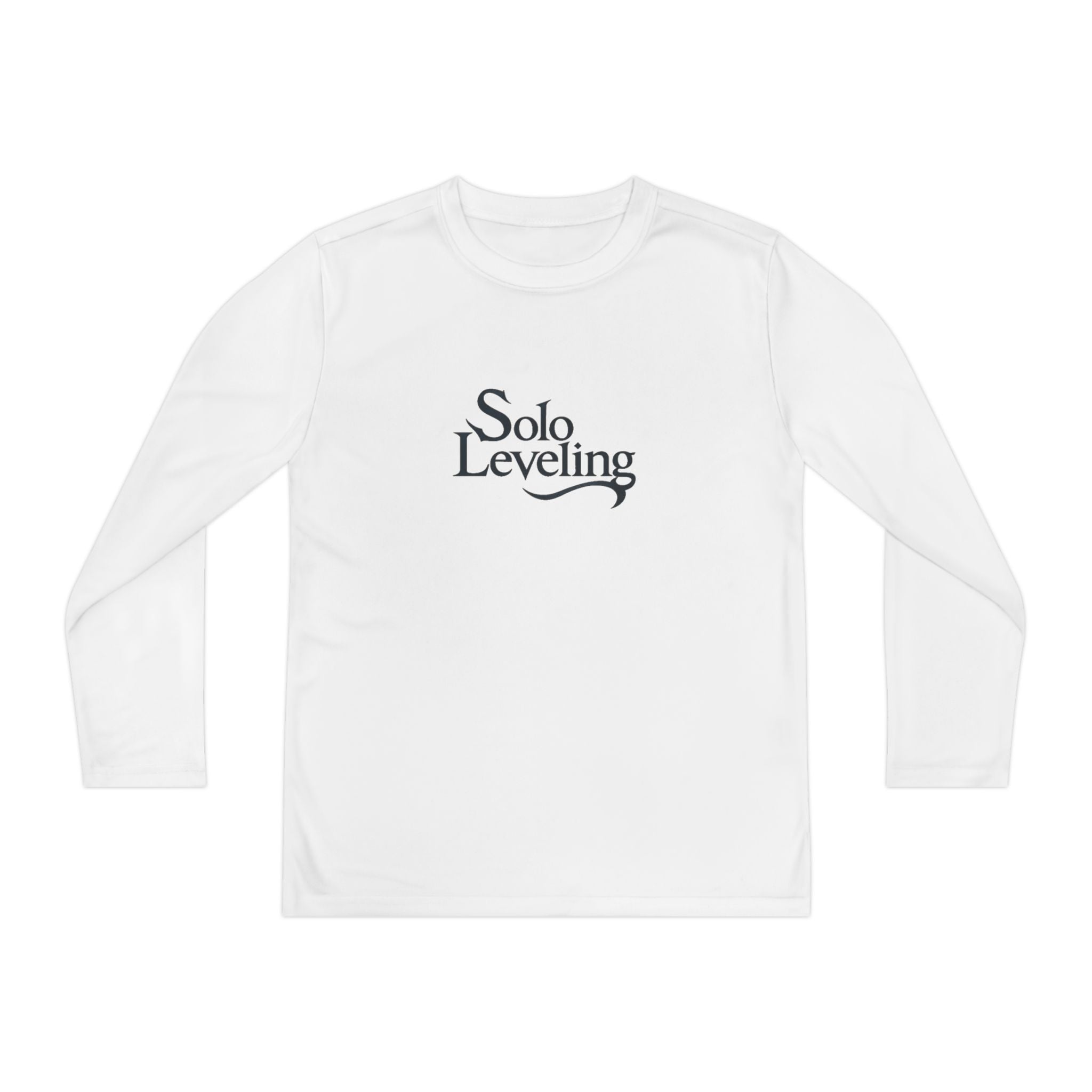 Youth Long Sleeve Tee — 'Solo Leveling' Minimal Logo Shirt