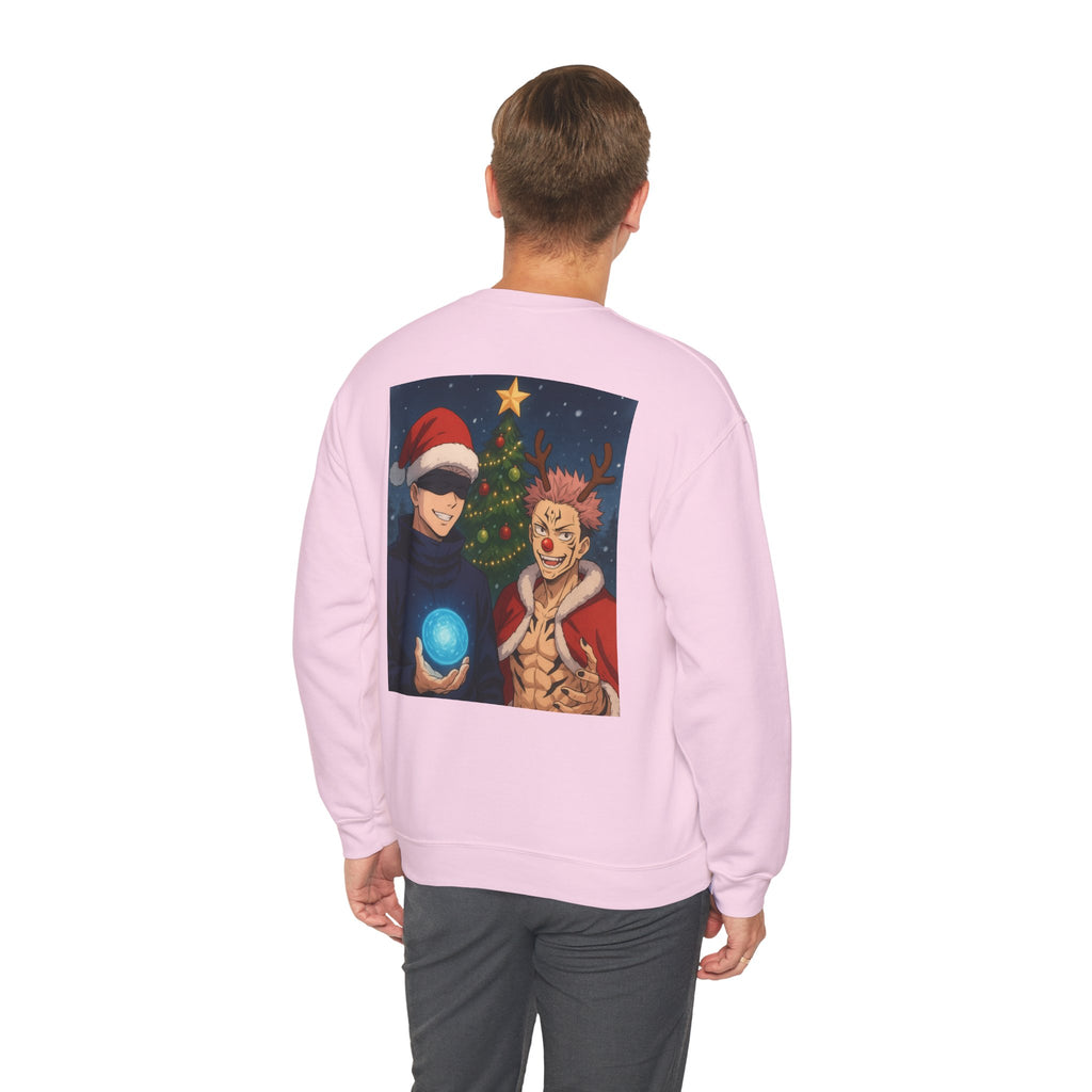 Jujutsu Kaisen Christmas Crewneck Sweatshirt — Holiday Anime Sweatshirt