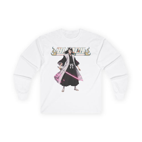 Anime-Inspired Long Sleeve Tee — 'Bleach' Style Soul Reaper Graphic