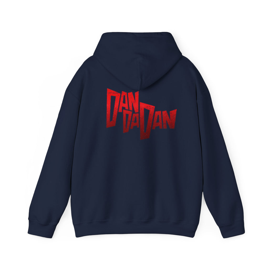 Hoodie — Red "Dandadan" Graphic Streetwear Pullover