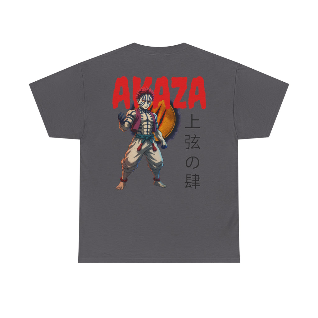 Akaza Demon Slayer Tee — Anime Graphic T‑Shirt with Kanji