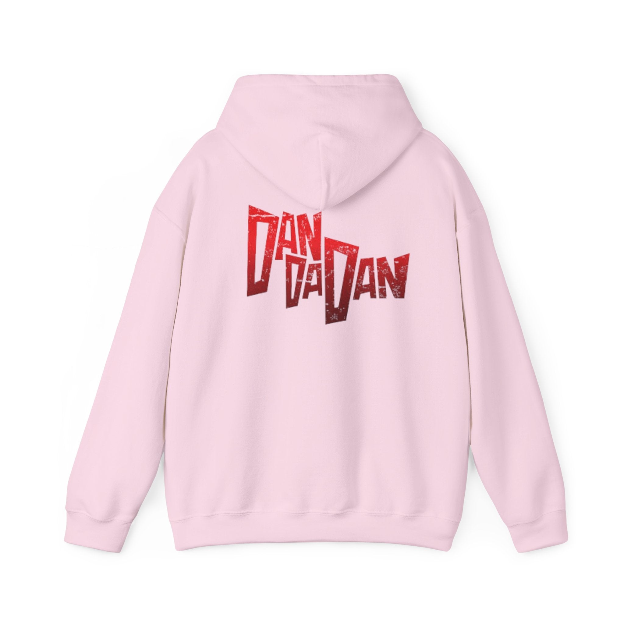 Hoodie — Red "Dandadan" Graphic Streetwear Pullover