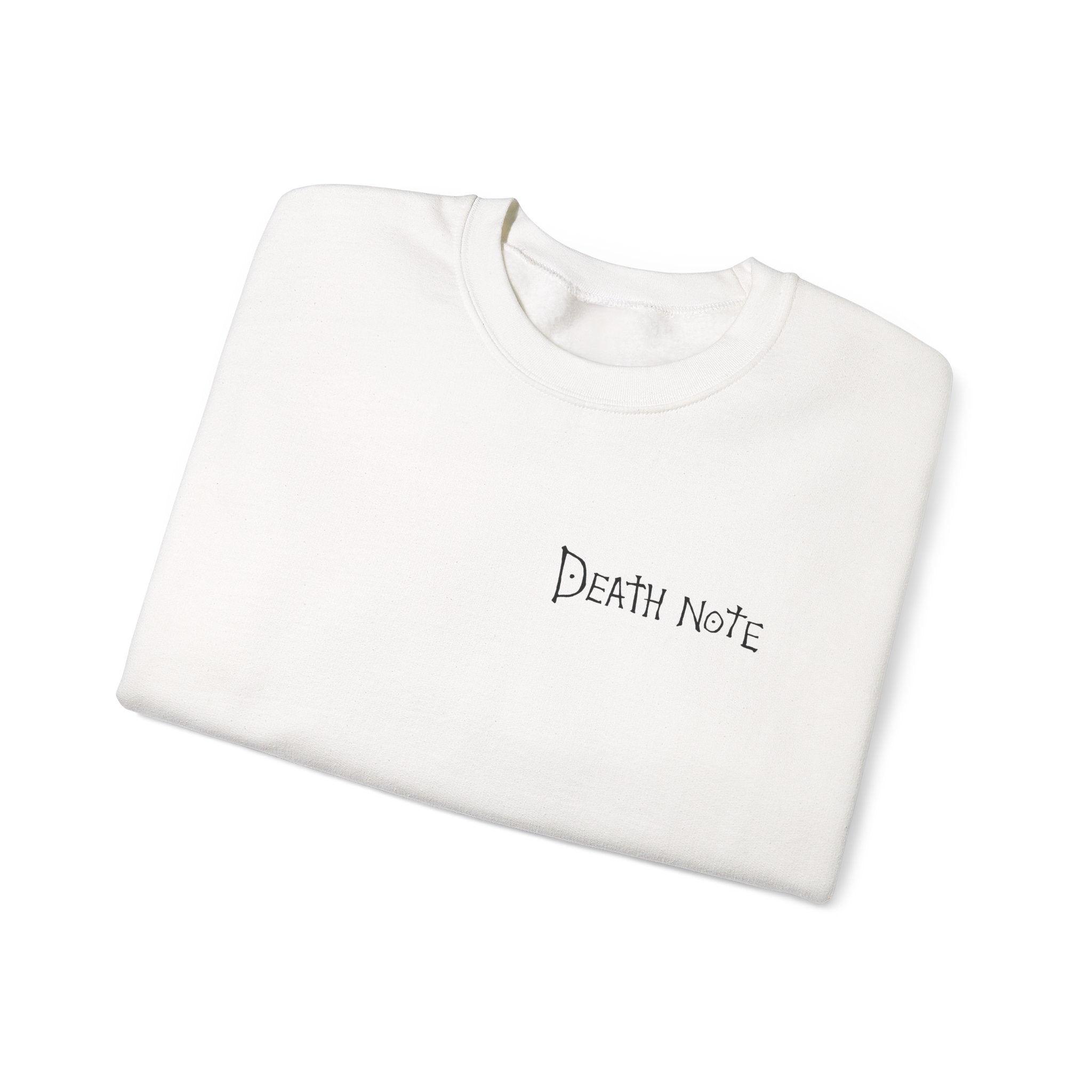 Death Note Christmas Crewneck Sweatshirt — L & Ryuk Holiday Graphic