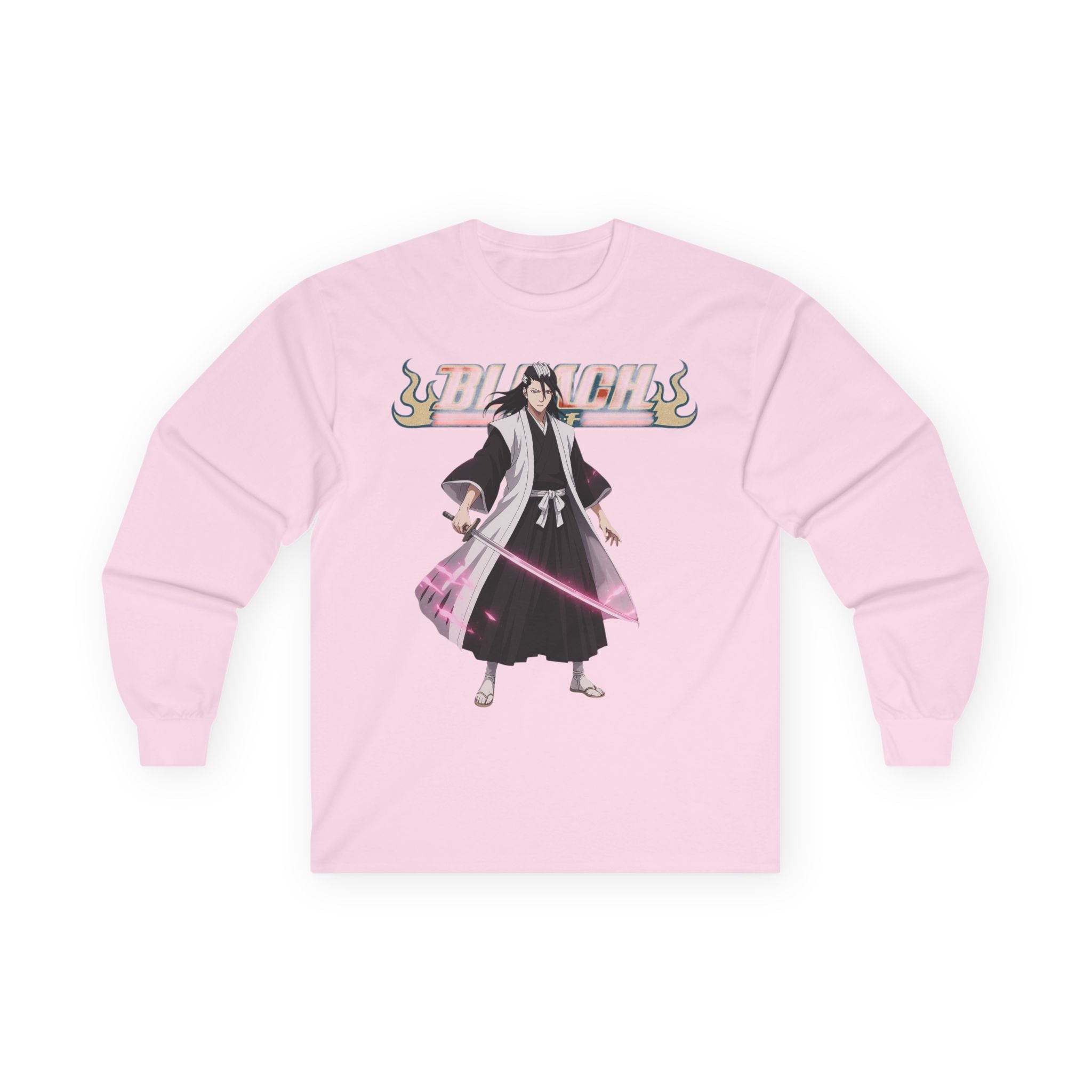 Anime-Inspired Long Sleeve Tee — 'Bleach' Style Soul Reaper Graphic