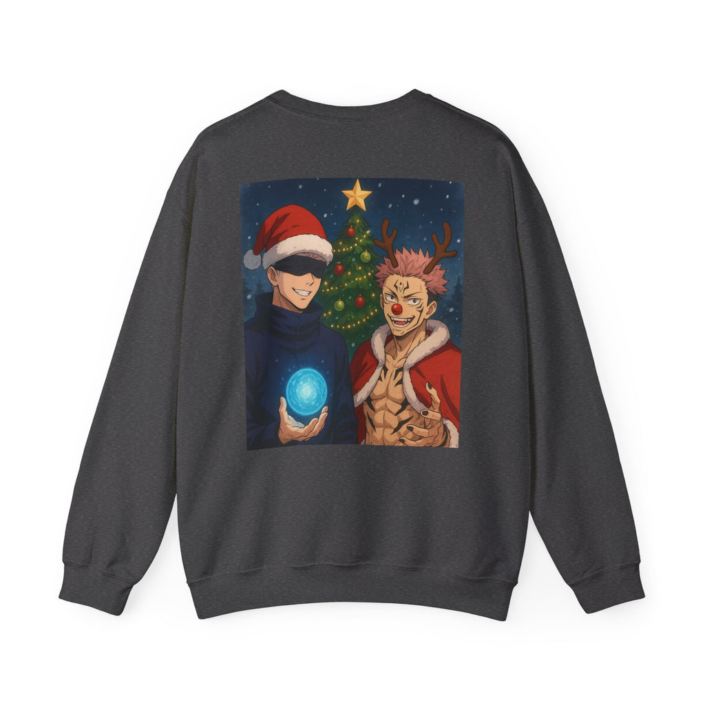 Jujutsu Kaisen Christmas Crewneck Sweatshirt — Holiday Anime Sweatshirt
