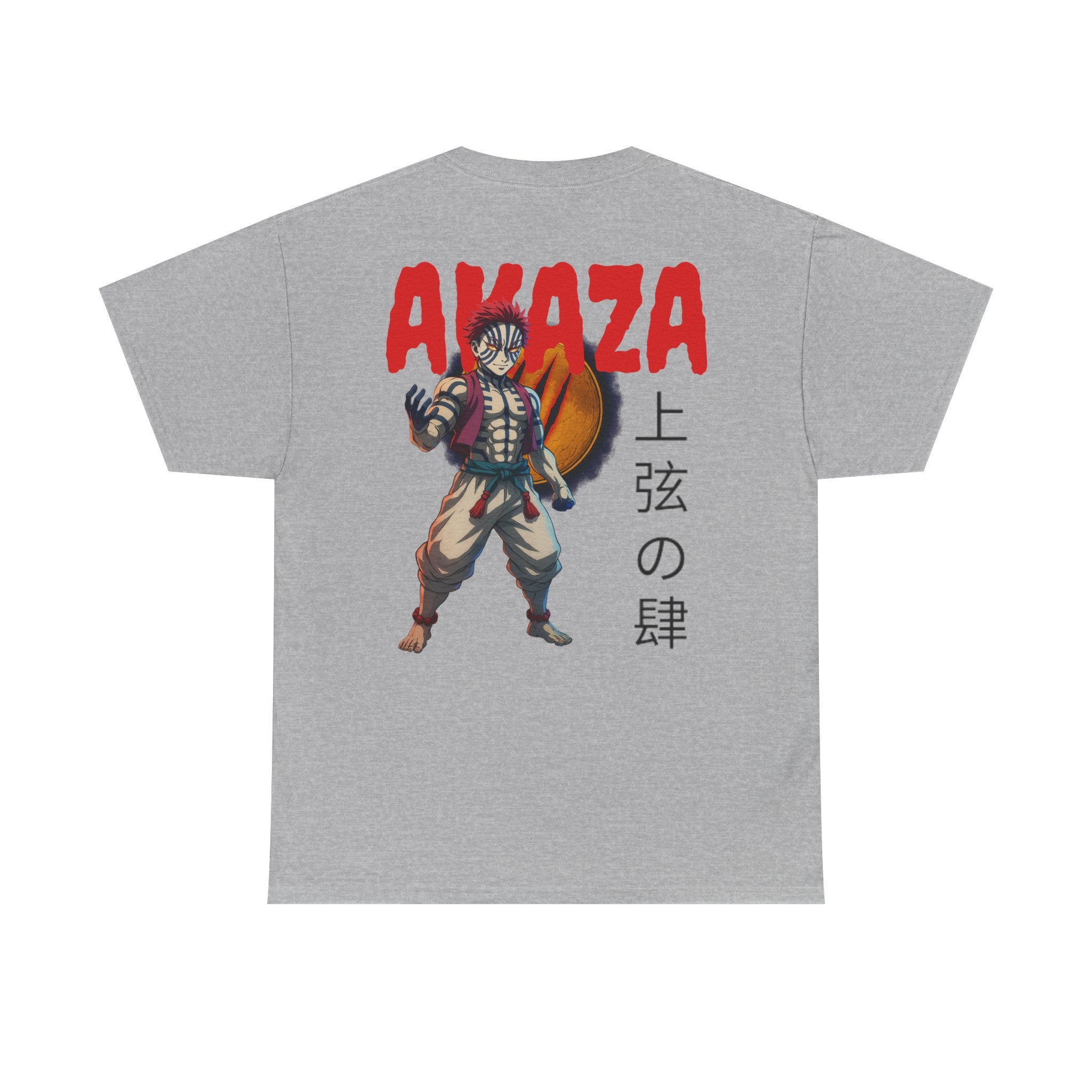 Akaza Demon Slayer Tee — Anime Graphic T‑Shirt with Kanji