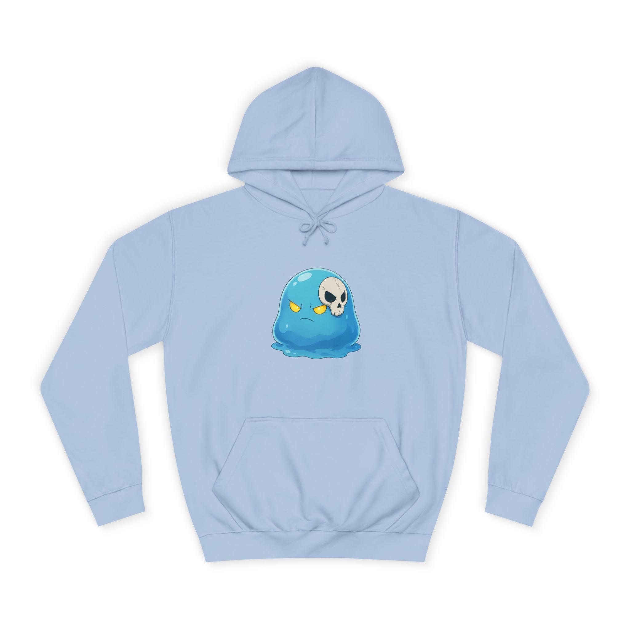 Cute Blue Slime Hoodie — 'Tempest' Gamer College Pullover