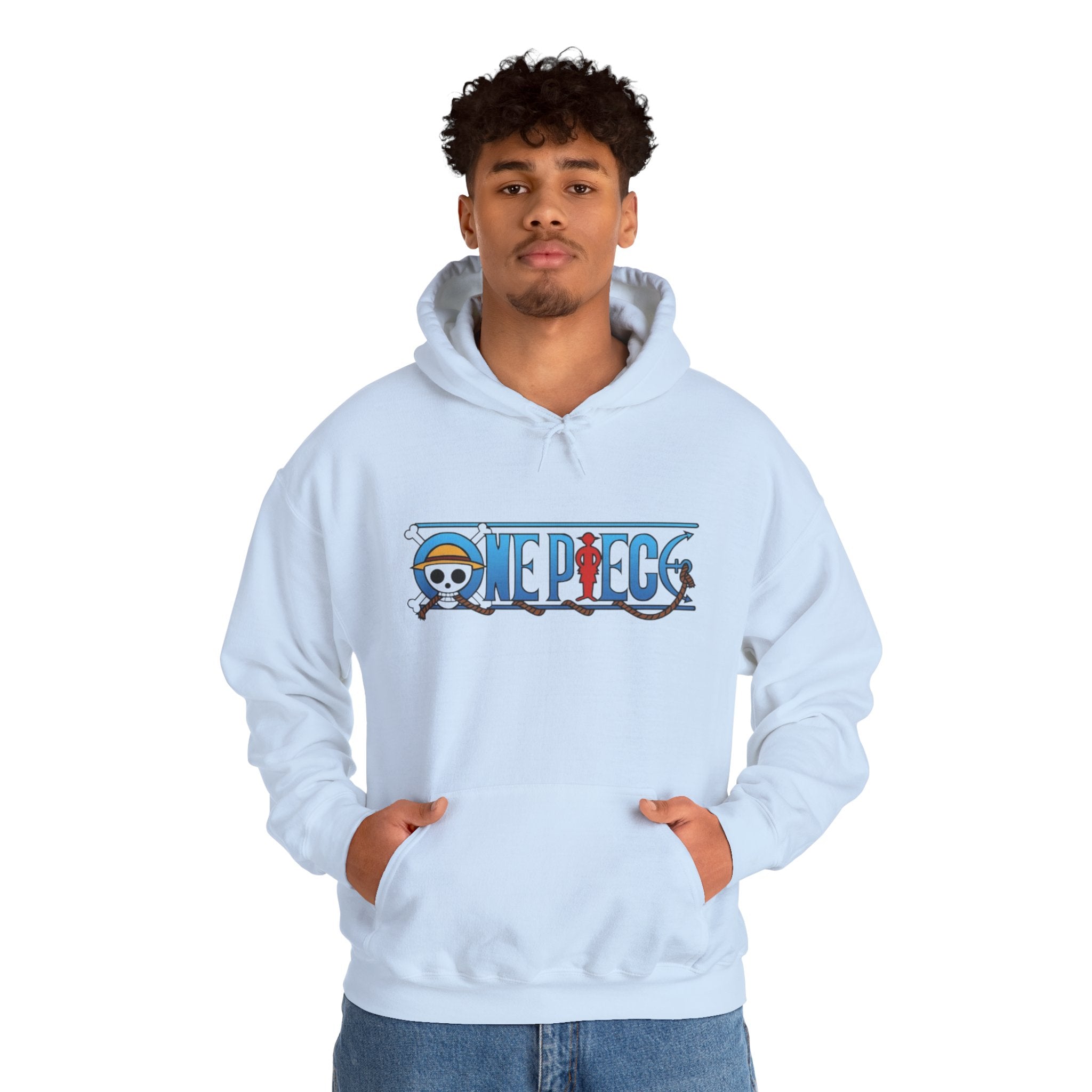 One Piece Hoodie — Luffy Crew Christmas Graphic Pullover