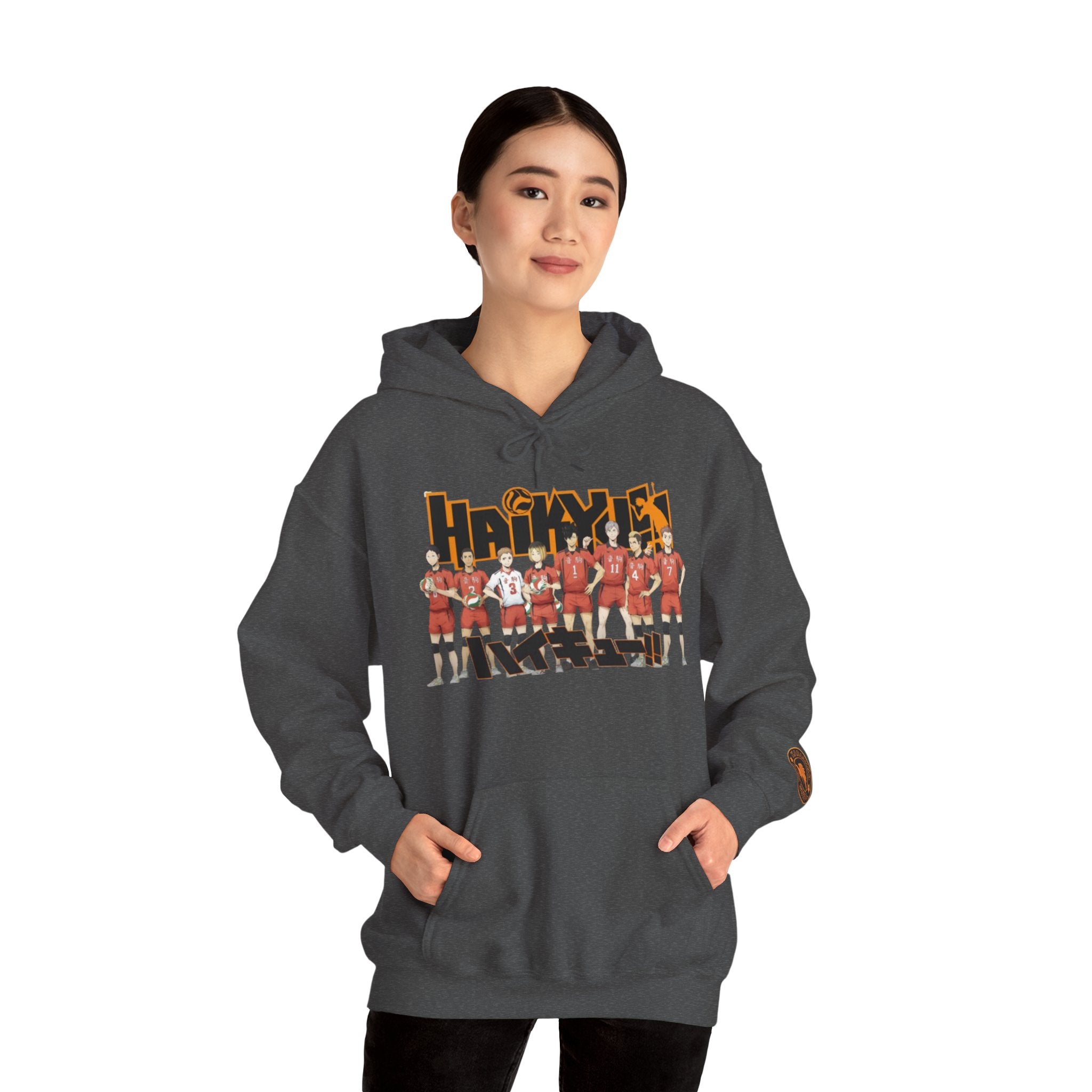 Haikyull Team Lineup Hoodie — Anime Volleyball Crew Sweatshirt