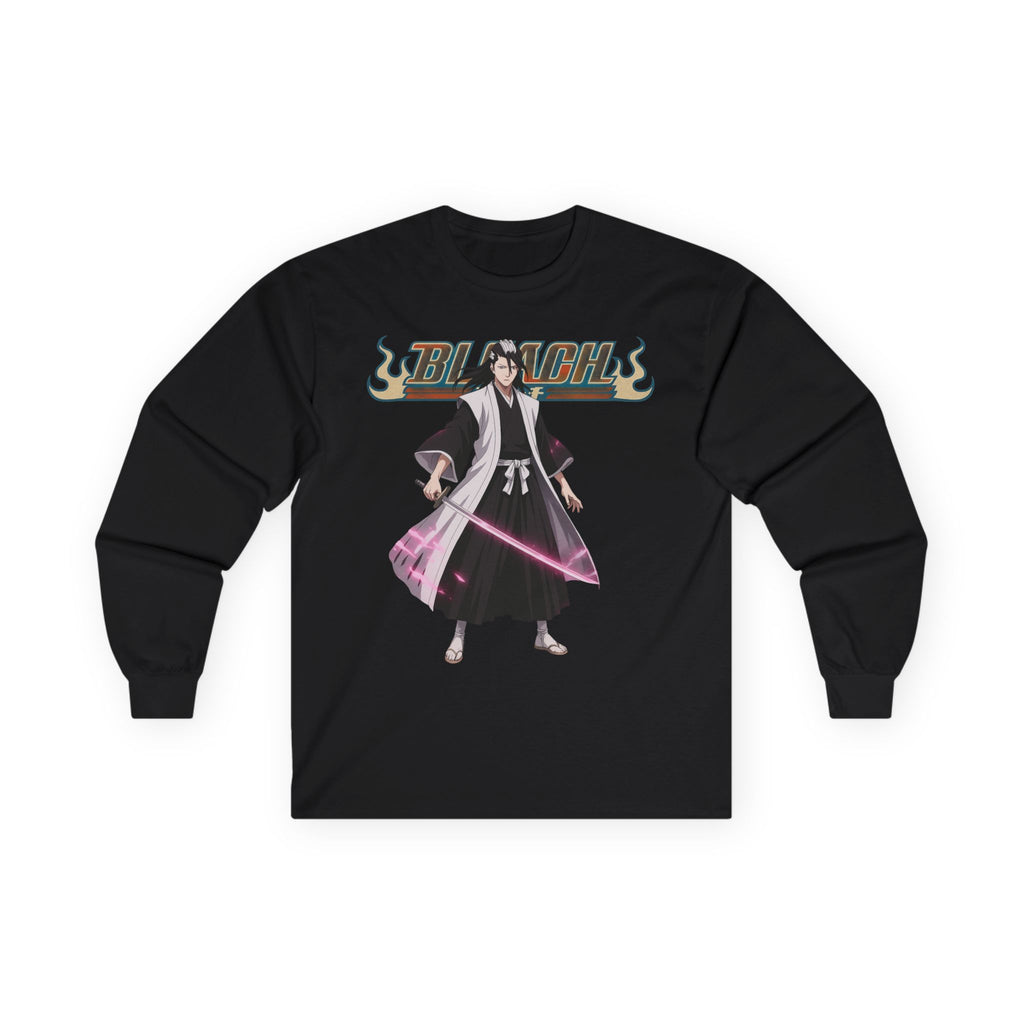 Anime-Inspired Long Sleeve Tee — 'Bleach' Style Soul Reaper Graphic
