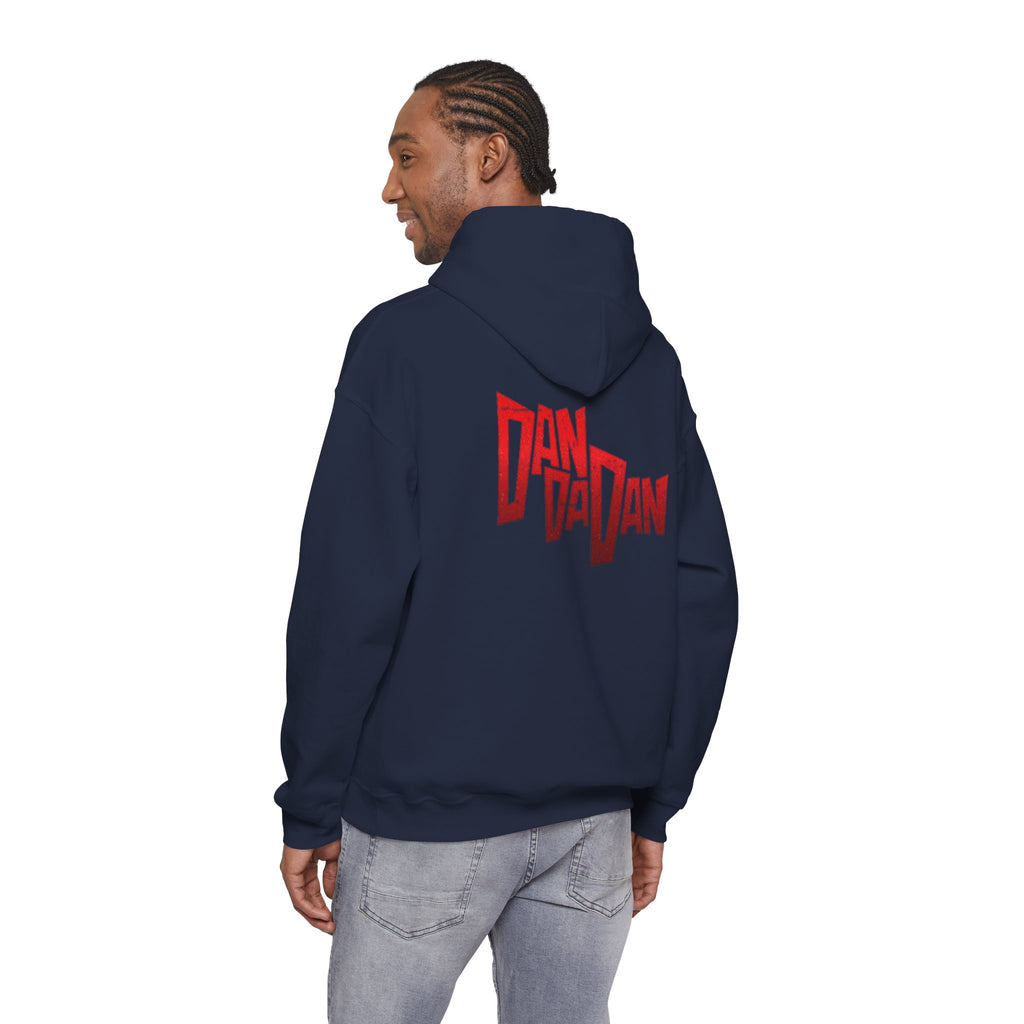 Hoodie — Red "Dandadan" Graphic Streetwear Pullover
