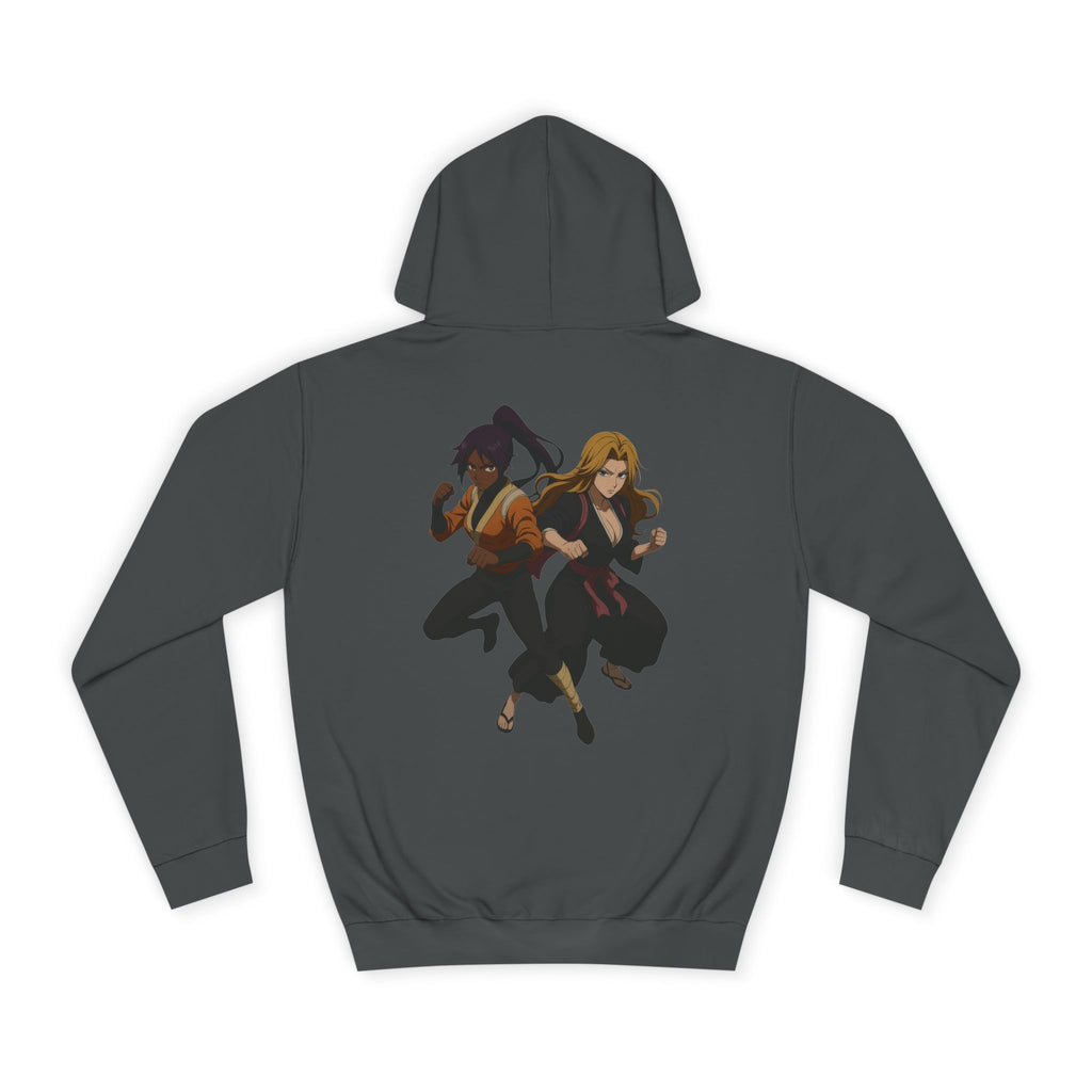Bleach Anime Hoodie — Stylish College Flame Logo & Character Backprint