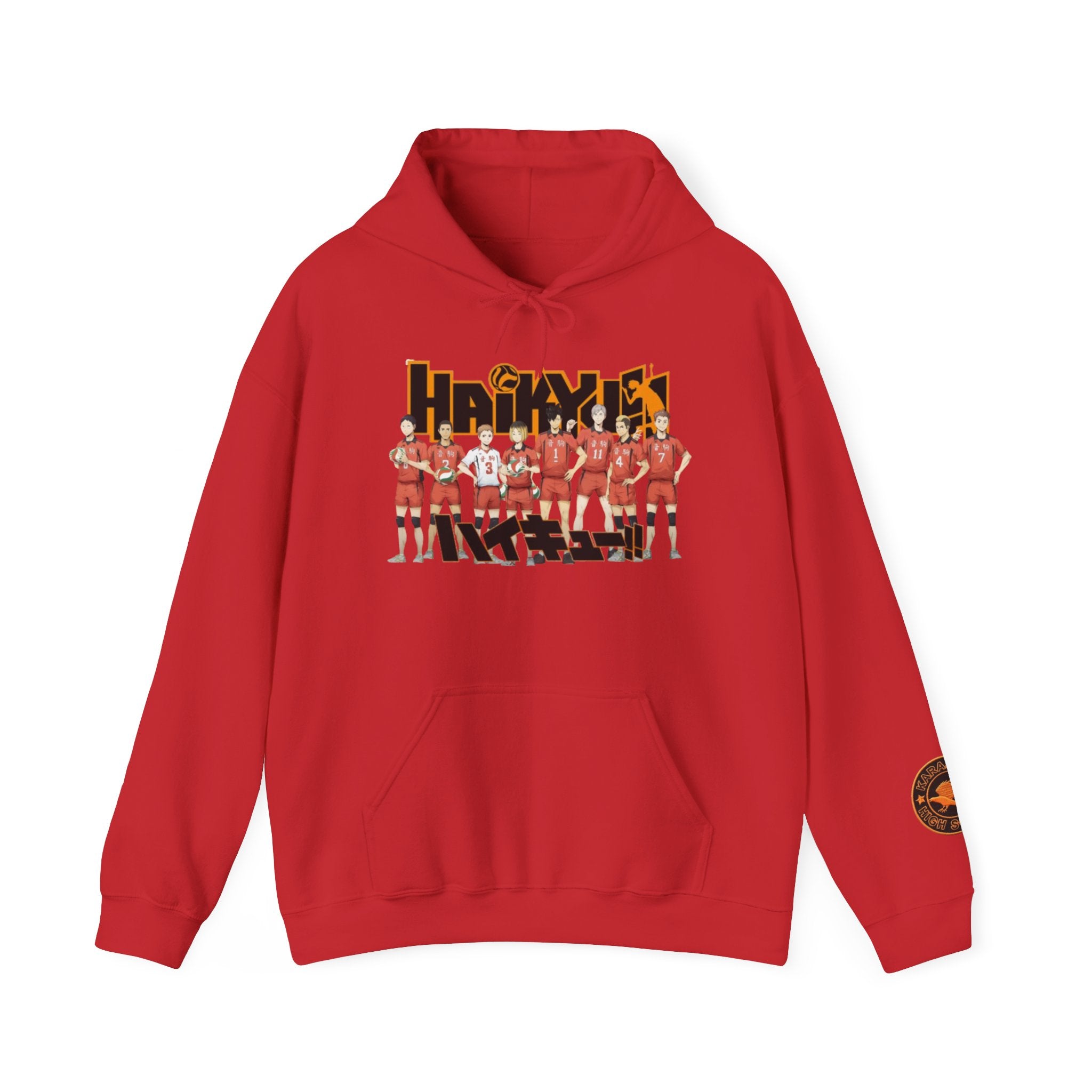 Haikyull Team Lineup Hoodie — Anime Volleyball Crew Sweatshirt