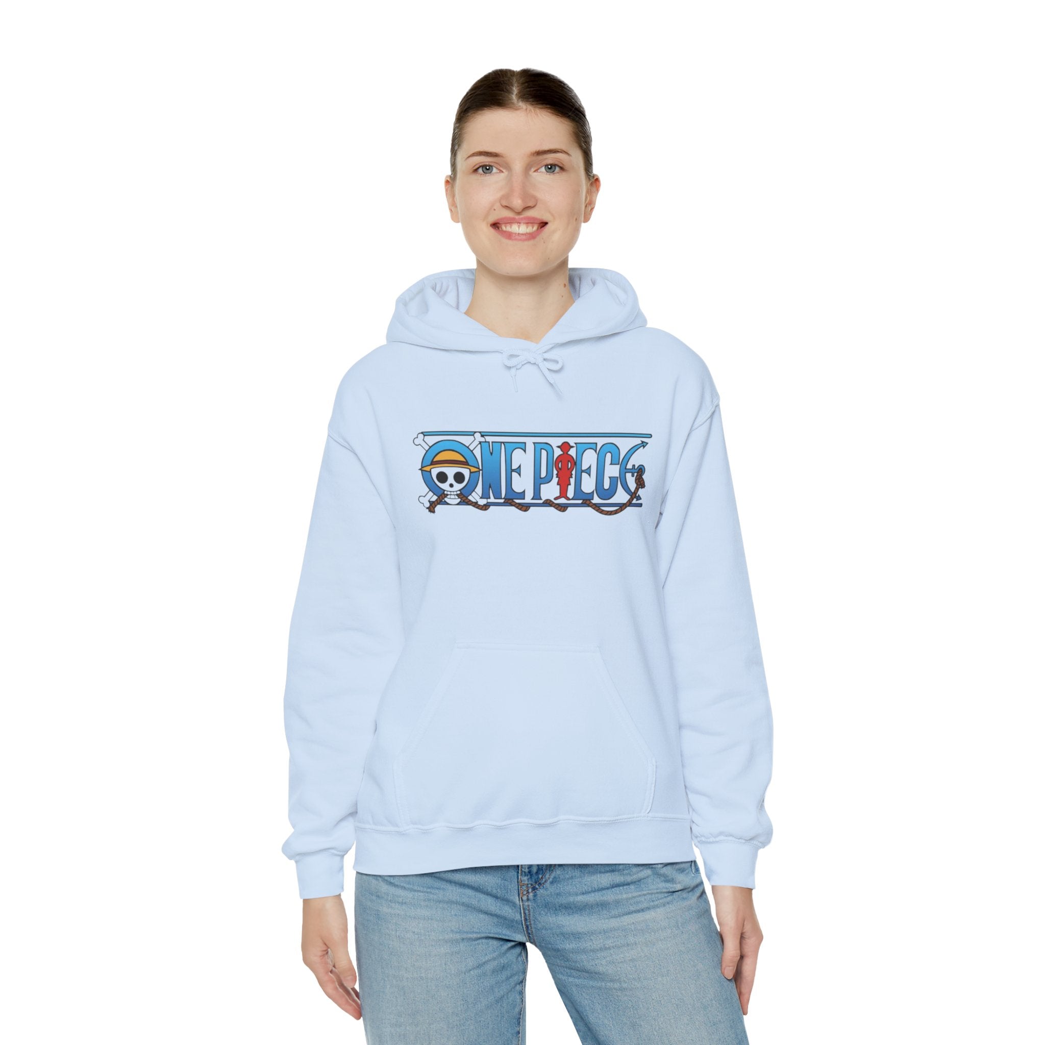 One Piece Hoodie — Luffy Crew Christmas Graphic Pullover