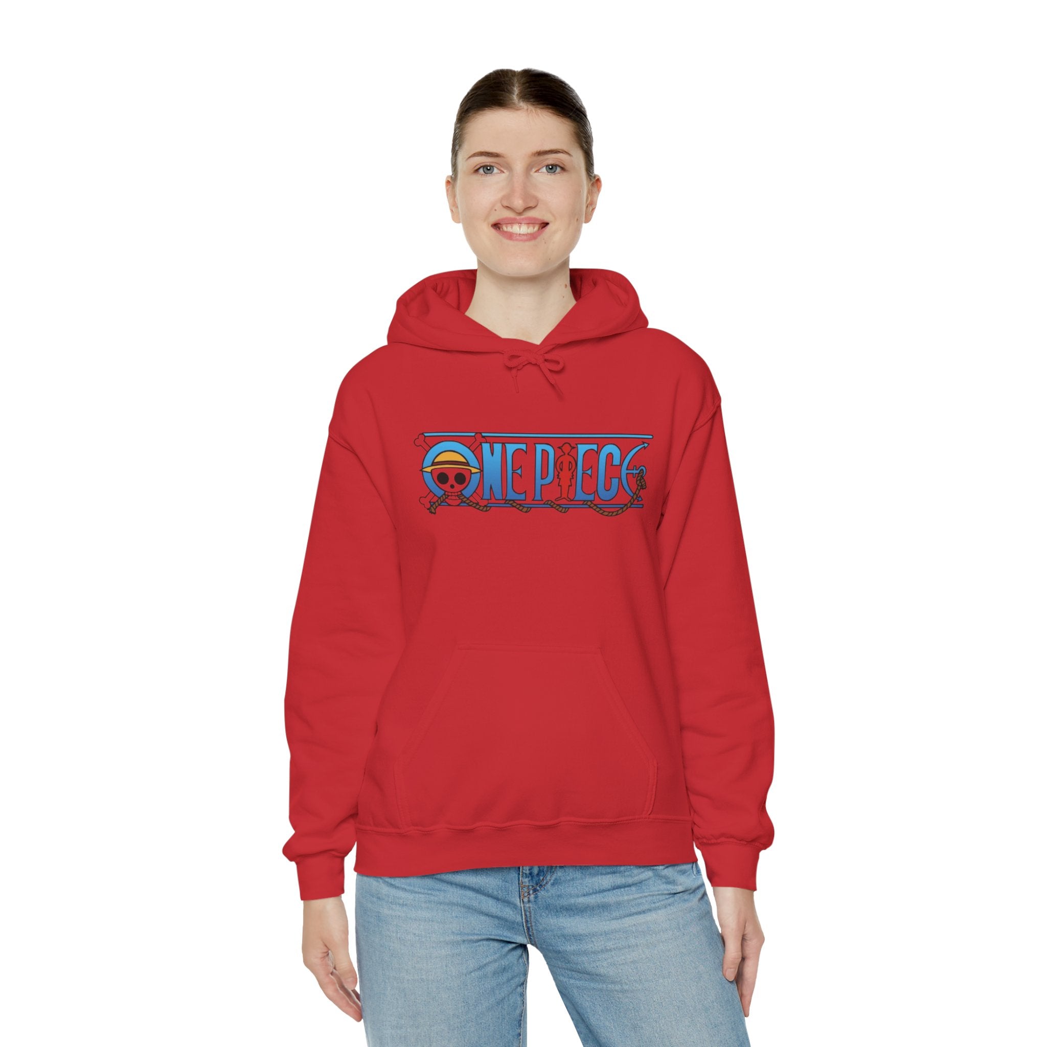 One Piece Hoodie — Luffy Crew Christmas Graphic Pullover