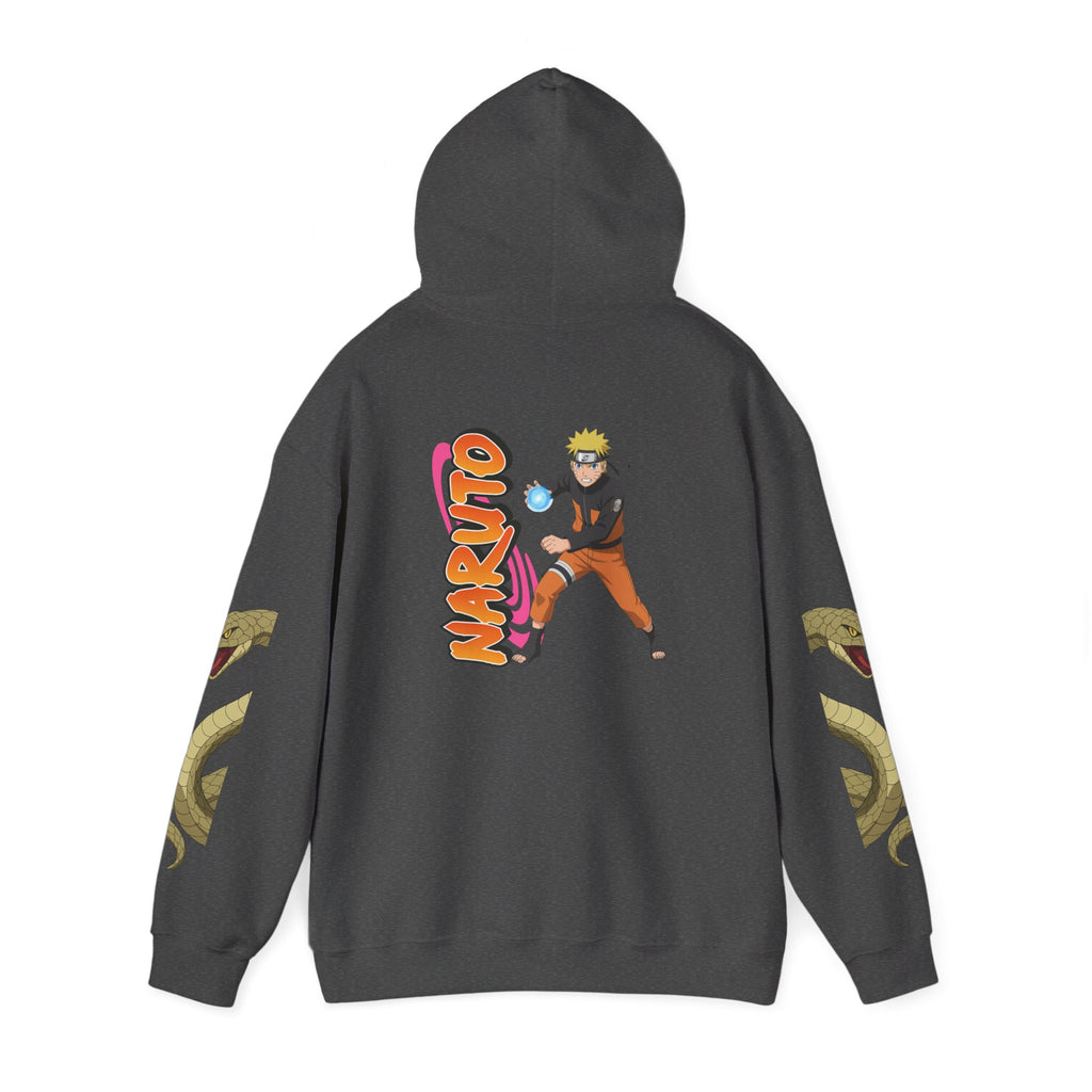 Naruto Hoodie with Orochimaru Quote & Snake Sleeve Graphics