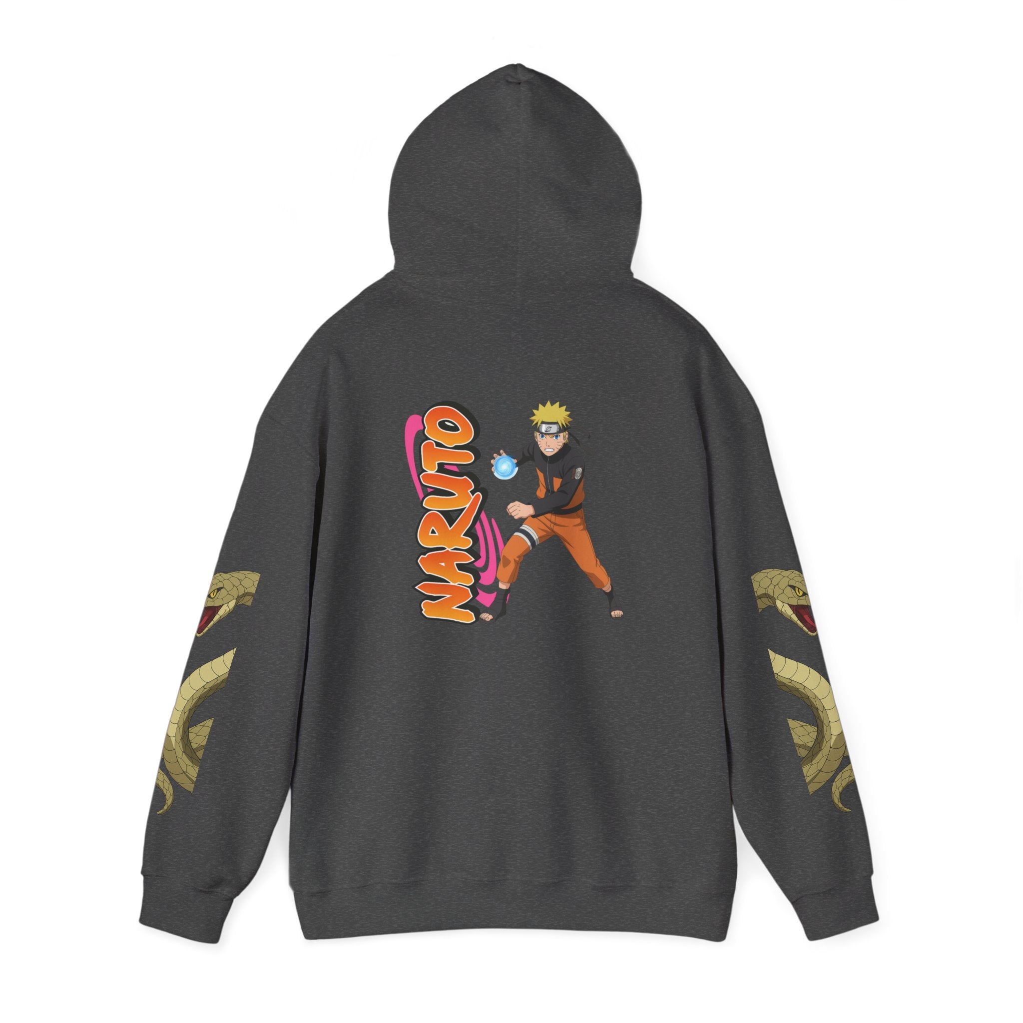 Naruto Hoodie with Orochimaru Quote & Snake Sleeve Graphics