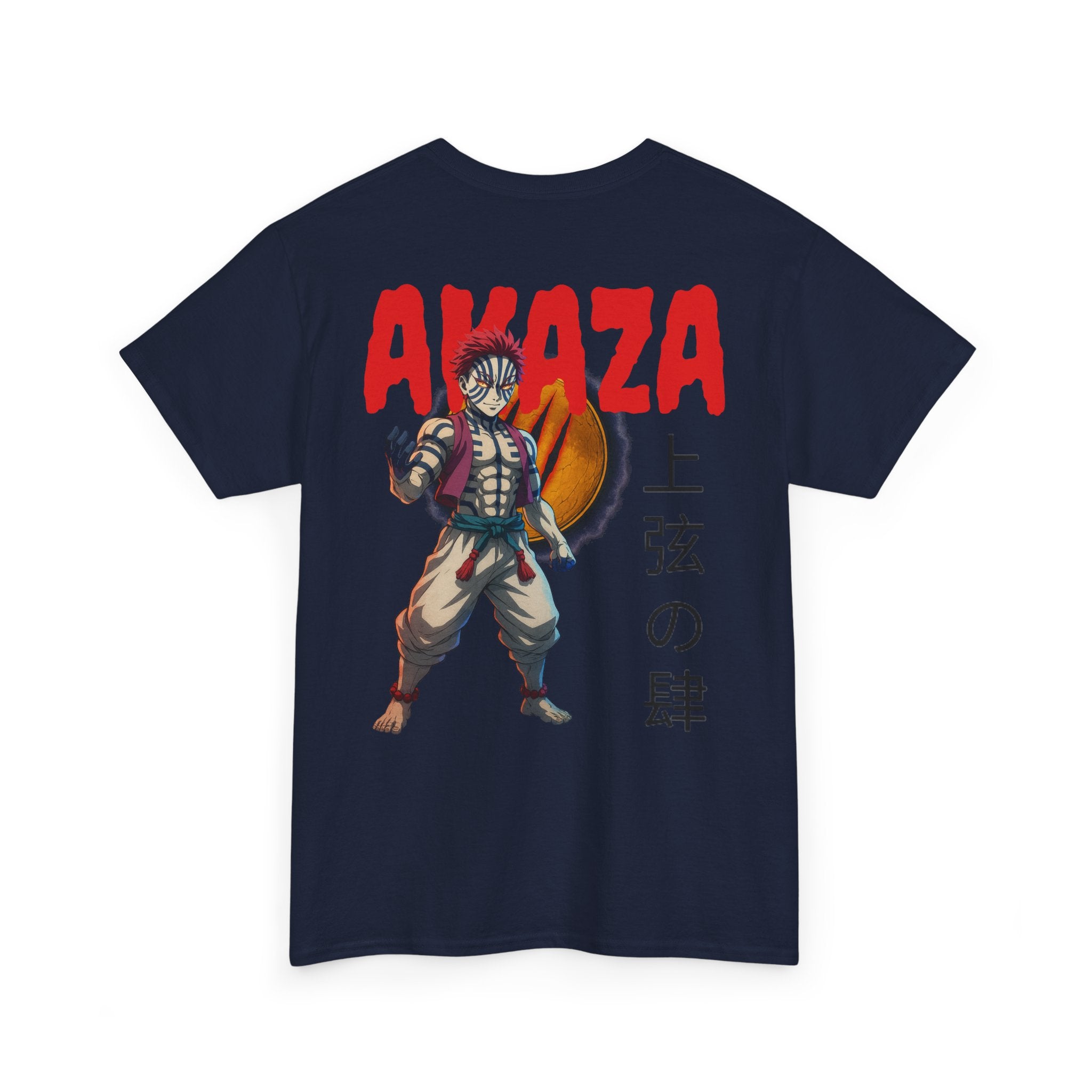 Akaza Demon Slayer Tee — Anime Graphic T‑Shirt with Kanji