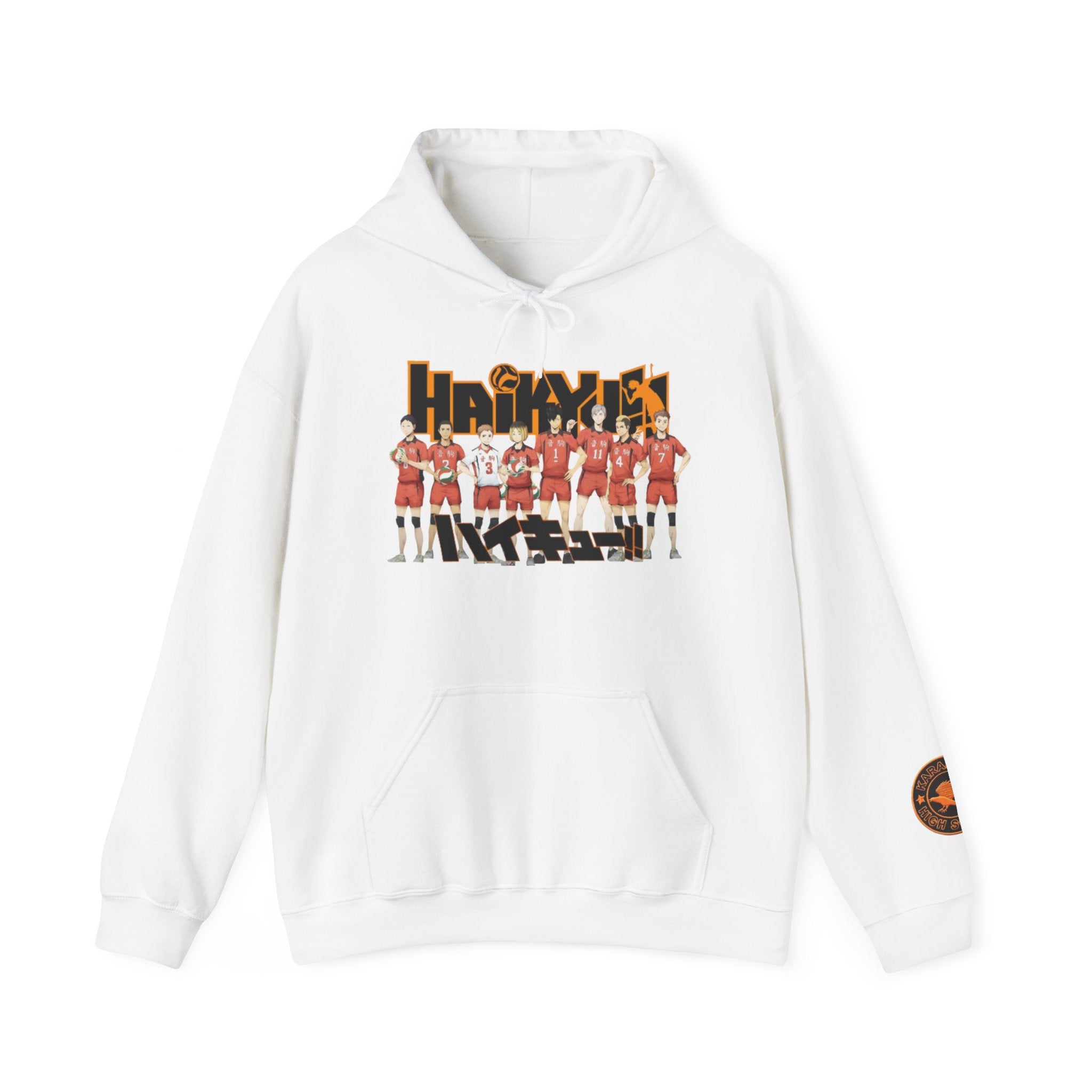 Haikyull Team Lineup Hoodie — Anime Volleyball Crew Sweatshirt