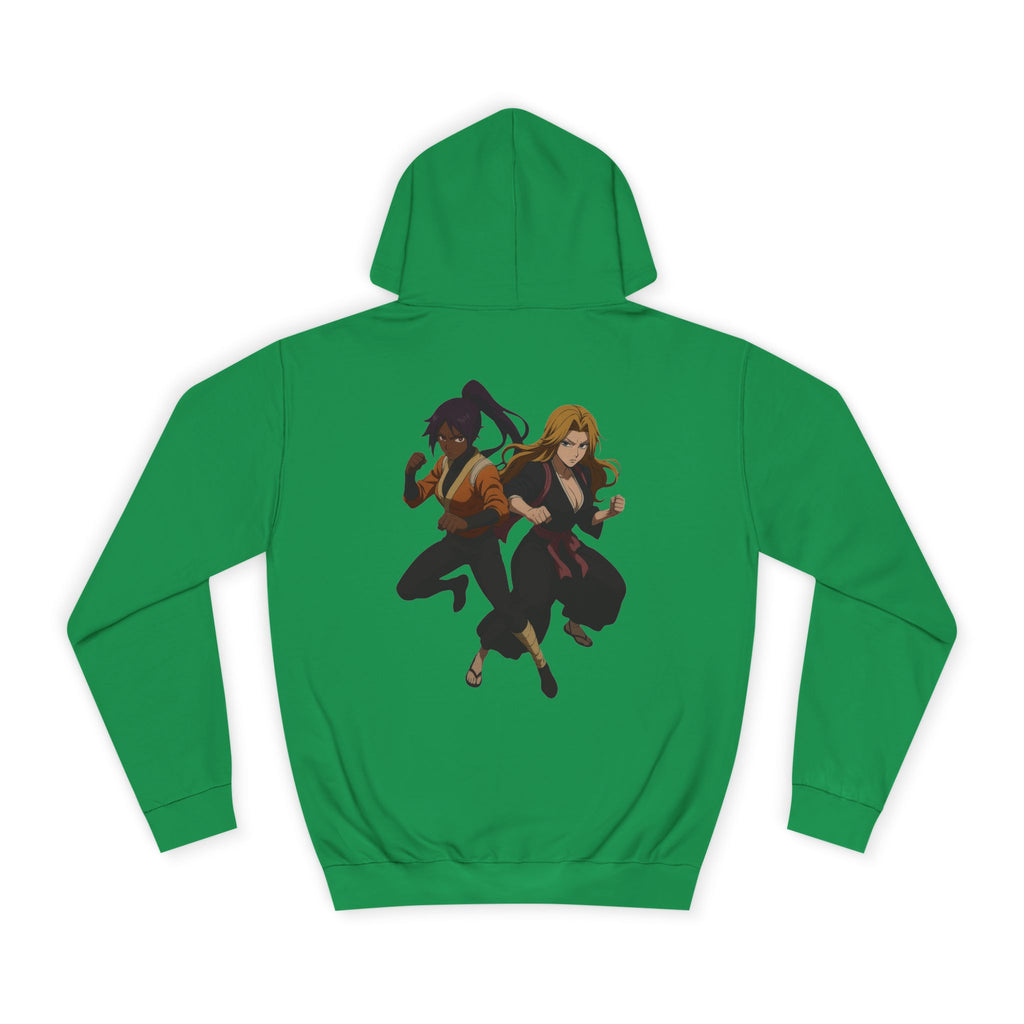 Bleach Anime Hoodie — Stylish College Flame Logo & Character Backprint