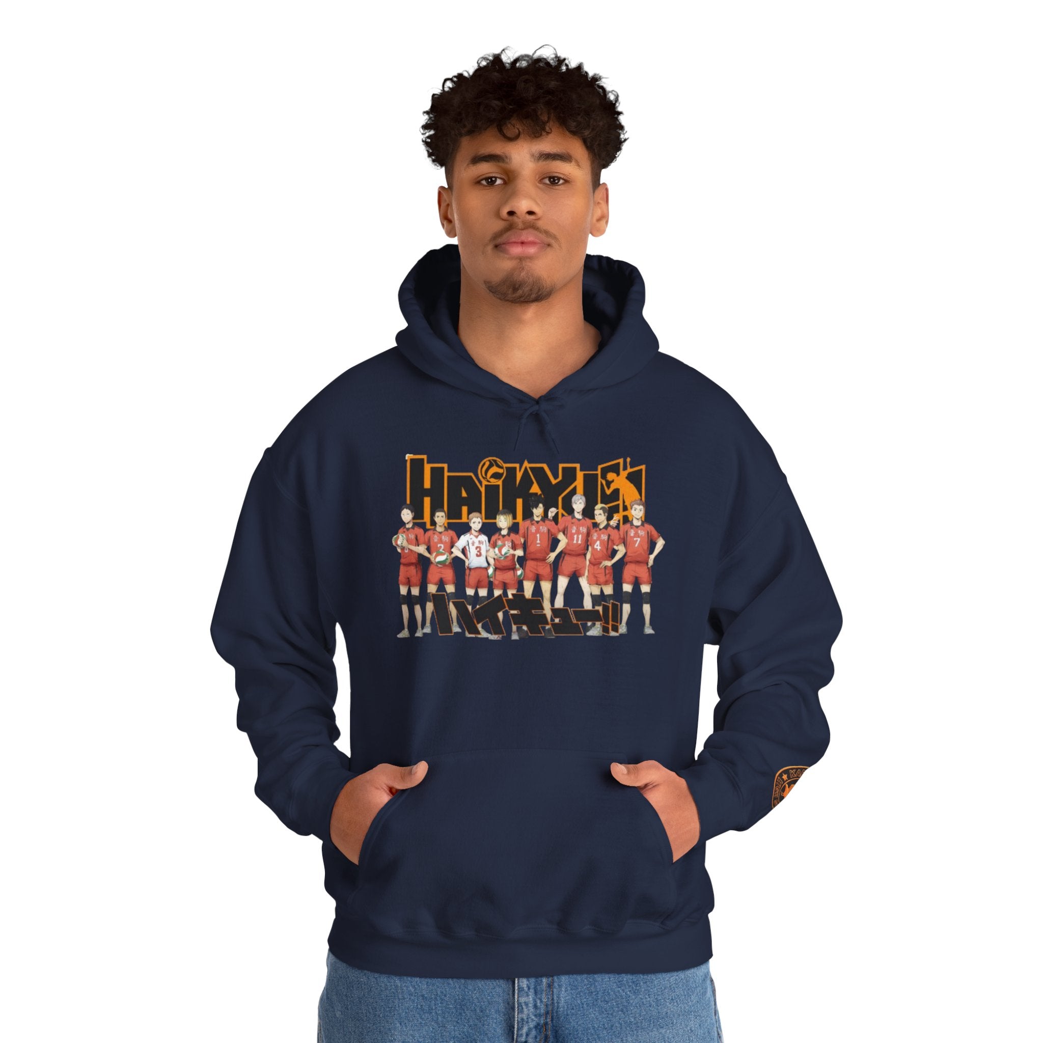 Haikyull Team Lineup Hoodie — Anime Volleyball Crew Sweatshirt