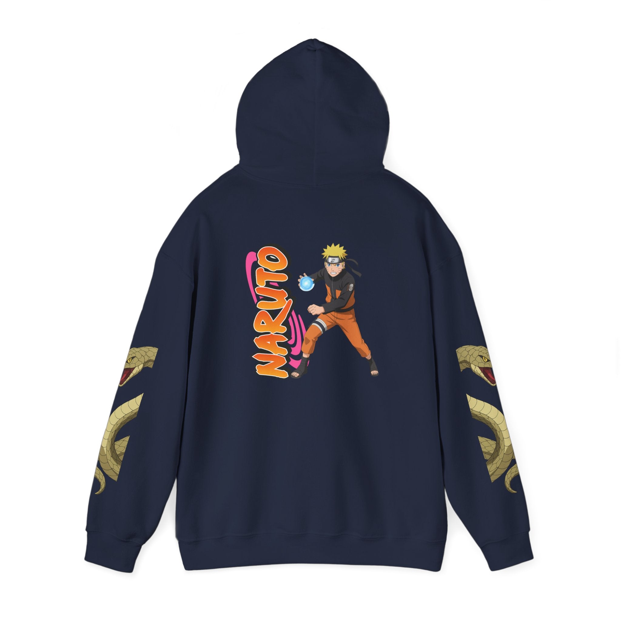 Naruto Hoodie with Orochimaru Quote & Snake Sleeve Graphics