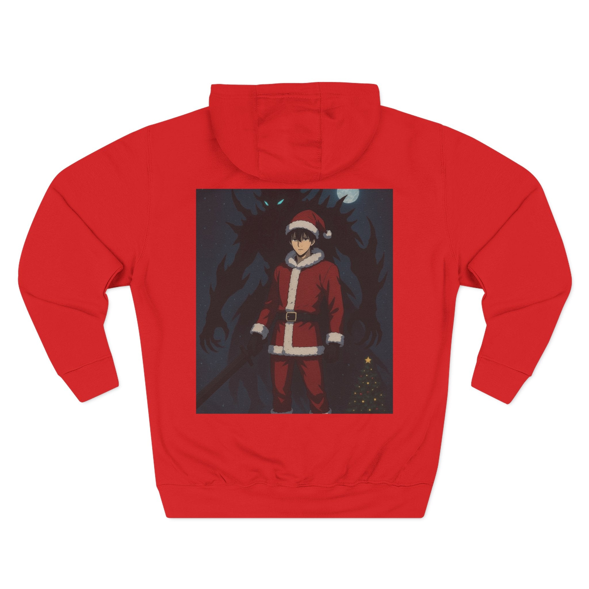 Hoodie — 'Solo Leveling' Anime Christmas Santa Back Print