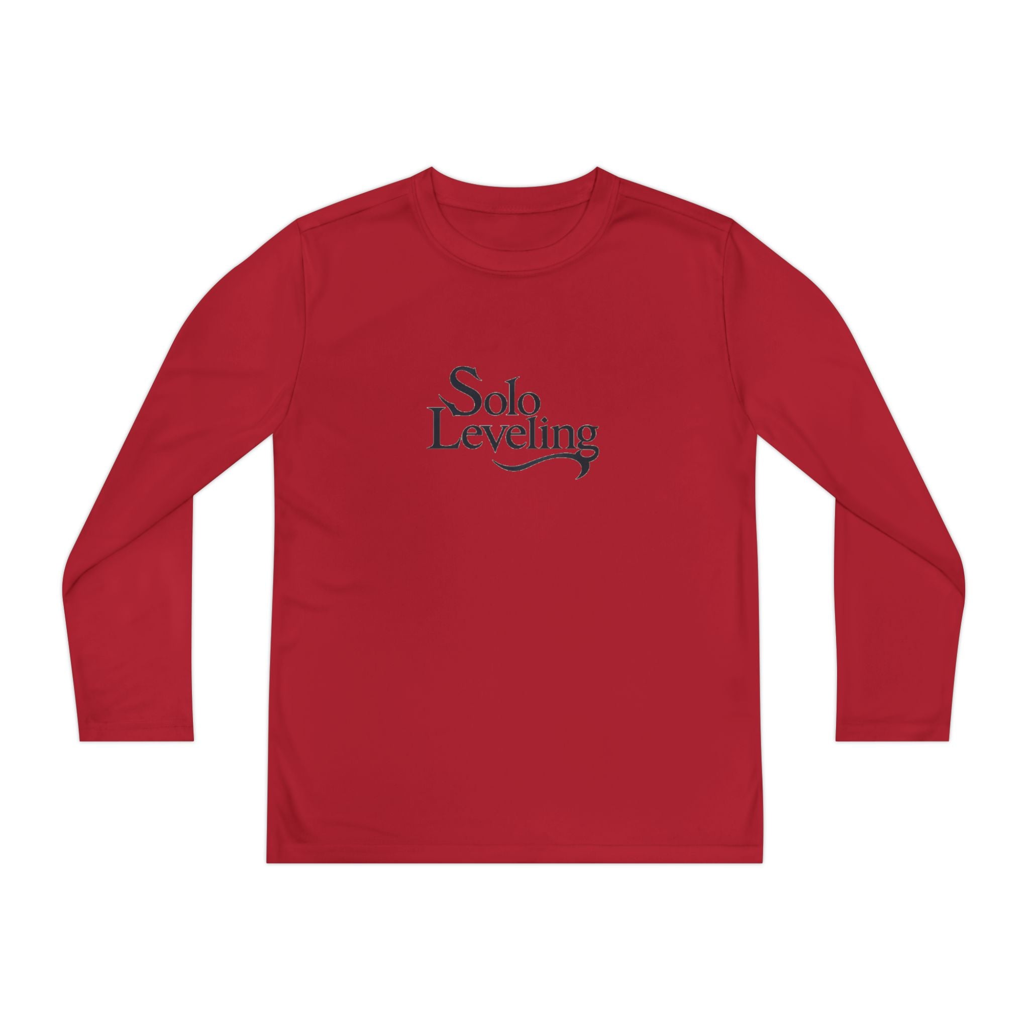 Youth Long Sleeve Tee — 'Solo Leveling' Minimal Logo Shirt