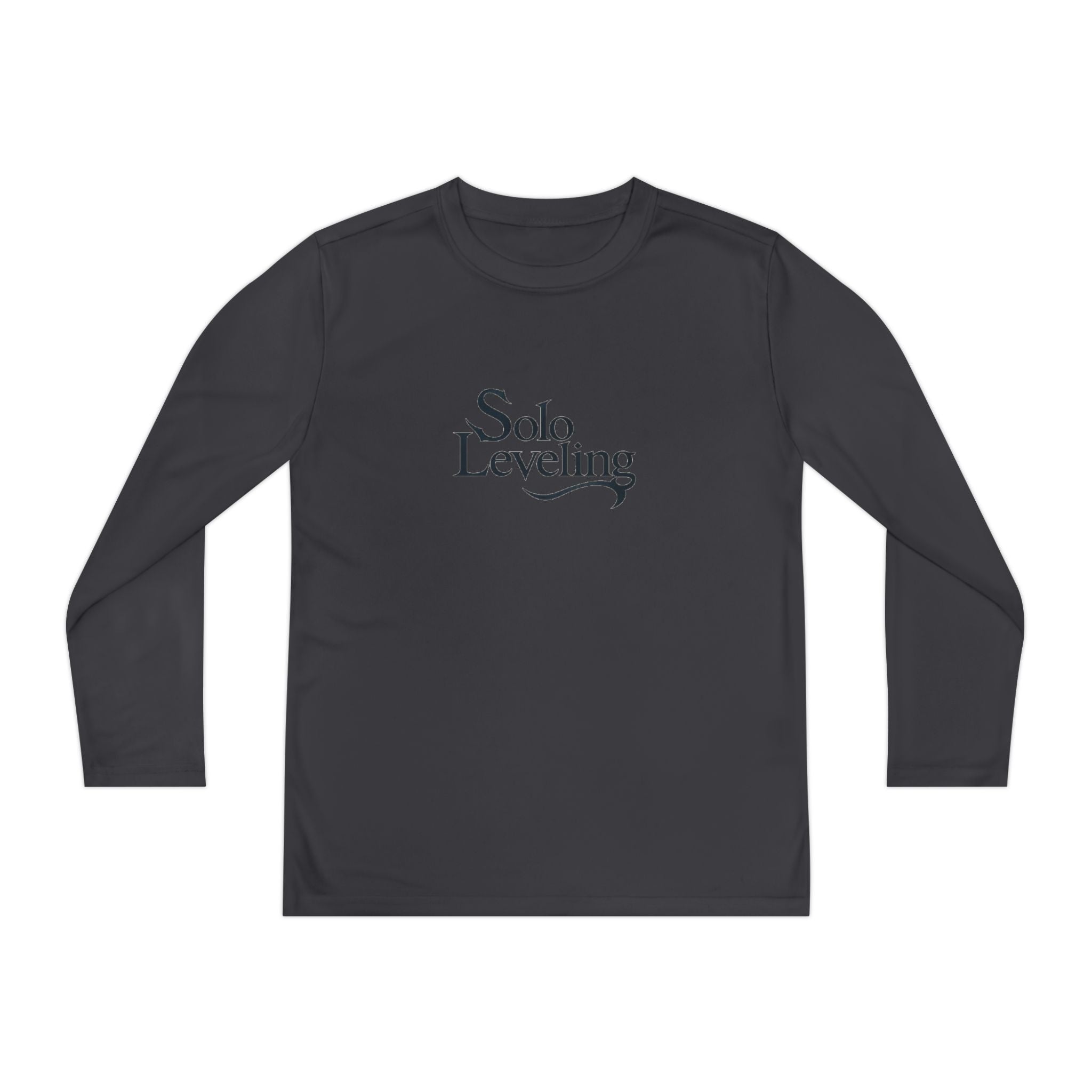 Youth Long Sleeve Tee — 'Solo Leveling' Minimal Logo Shirt