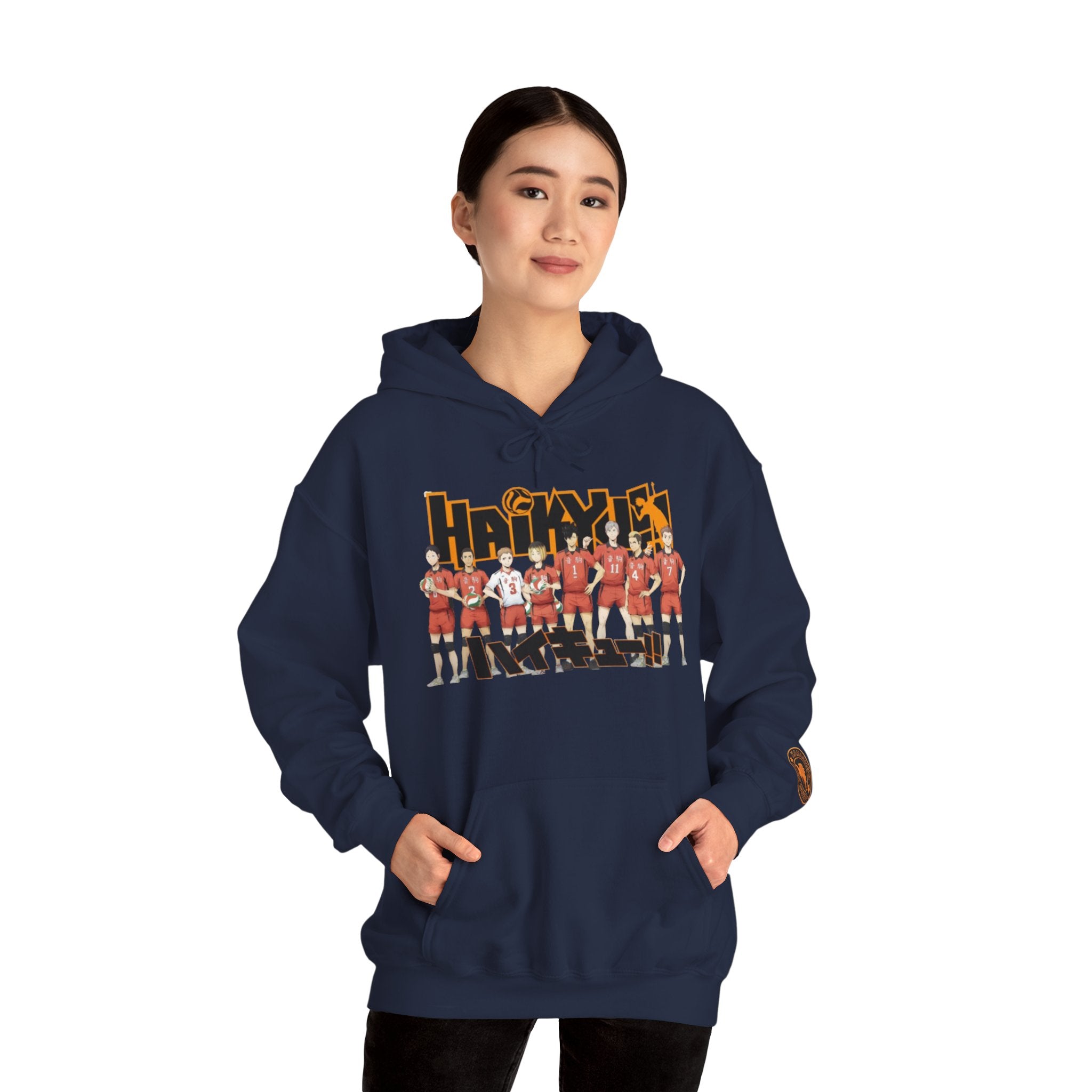 Haikyull Team Lineup Hoodie — Anime Volleyball Crew Sweatshirt