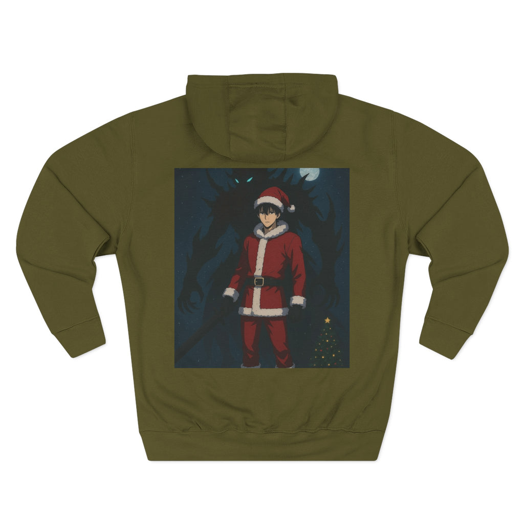 Hoodie — 'Solo Leveling' Anime Christmas Santa Back Print