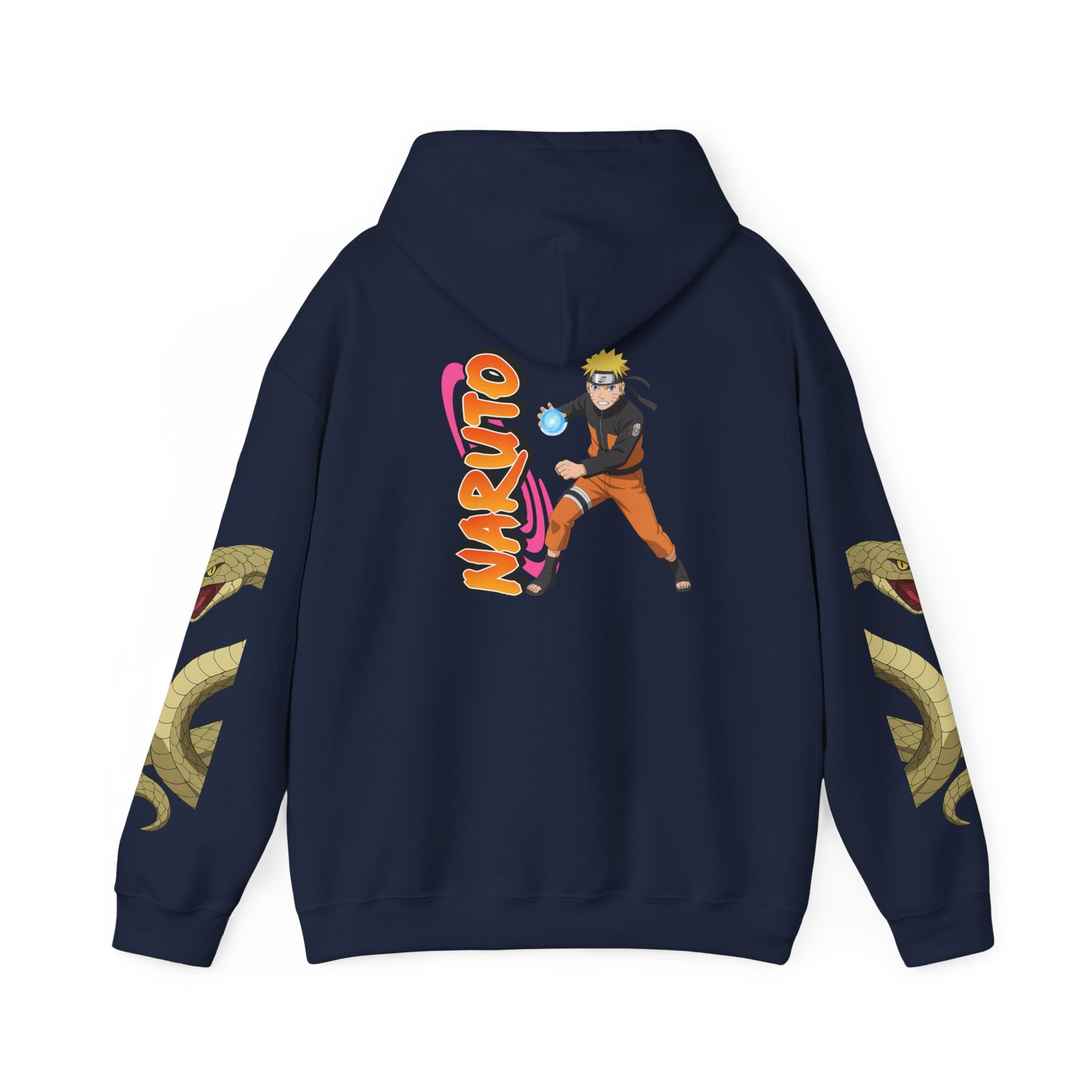 Naruto Hoodie with Orochimaru Quote & Snake Sleeve Graphics