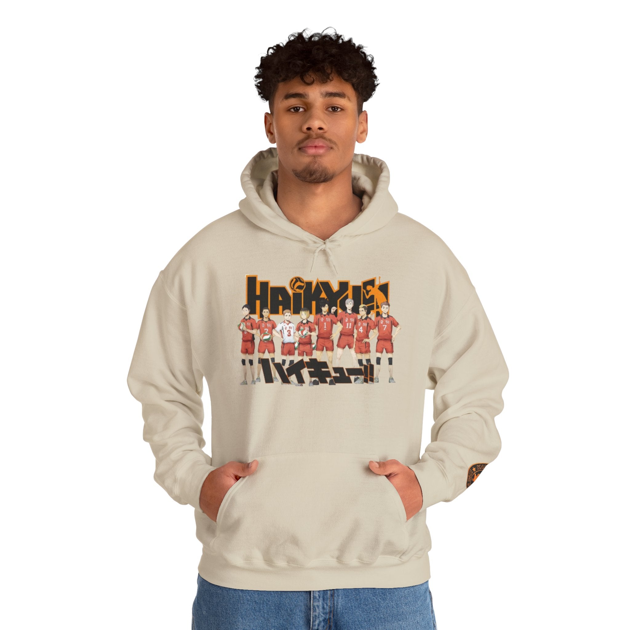 Haikyull Team Lineup Hoodie — Anime Volleyball Crew Sweatshirt
