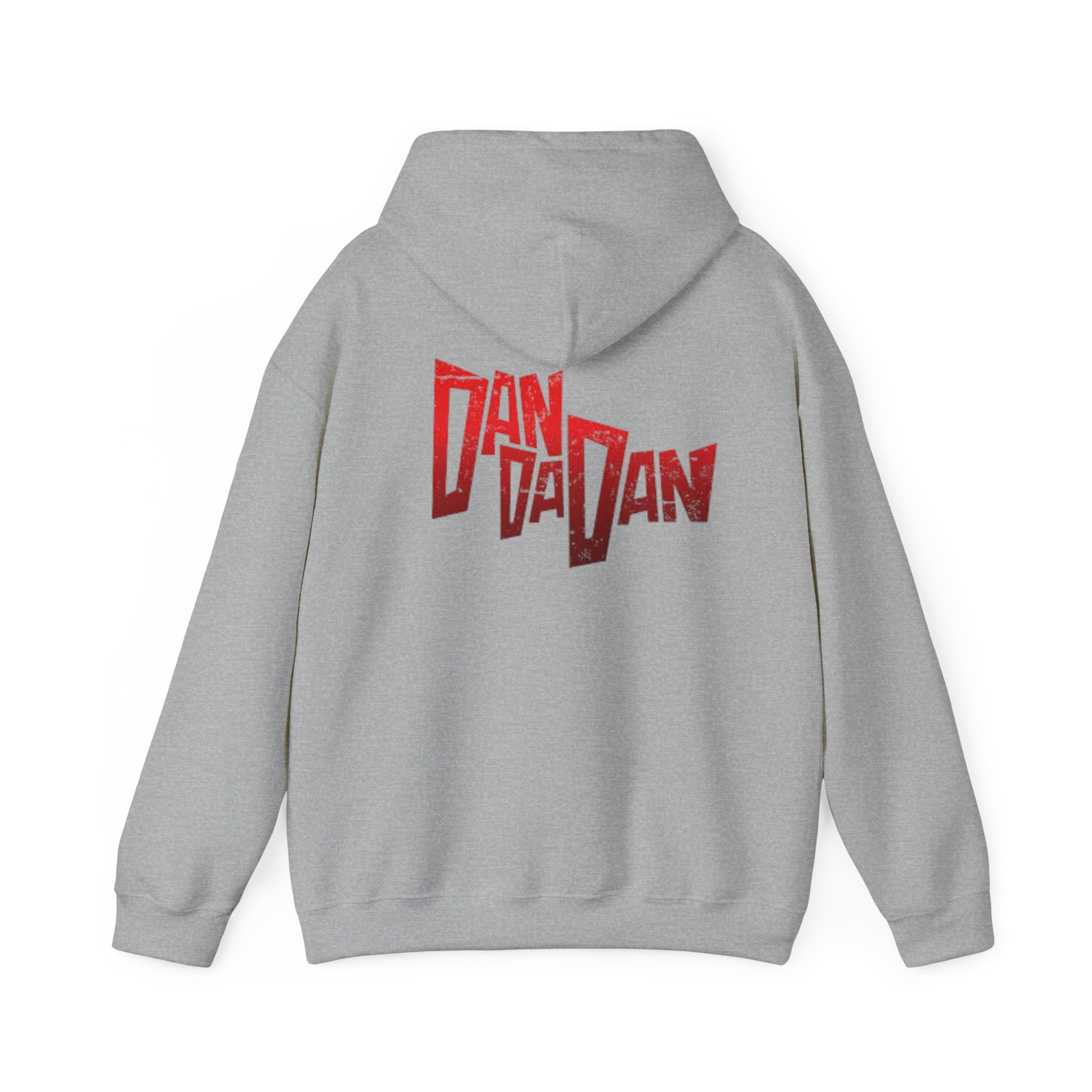 Hoodie — Red "Dandadan" Graphic Streetwear Pullover