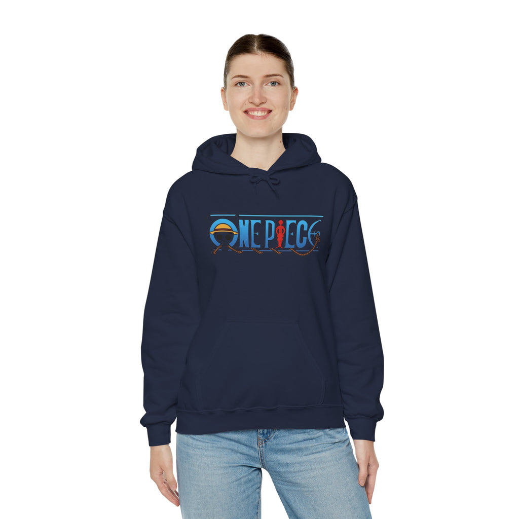 One Piece Hoodie — Luffy Crew Christmas Graphic Pullover