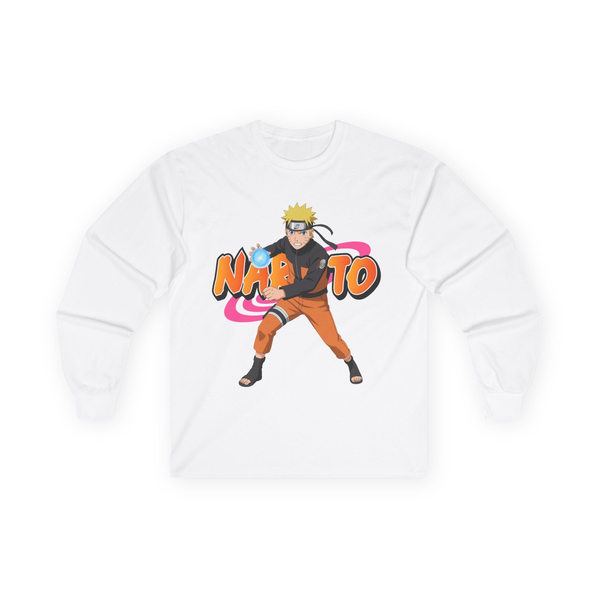 Naruto Rasengan Long Sleeve Tee — Anime Ninja Graphic Shirt