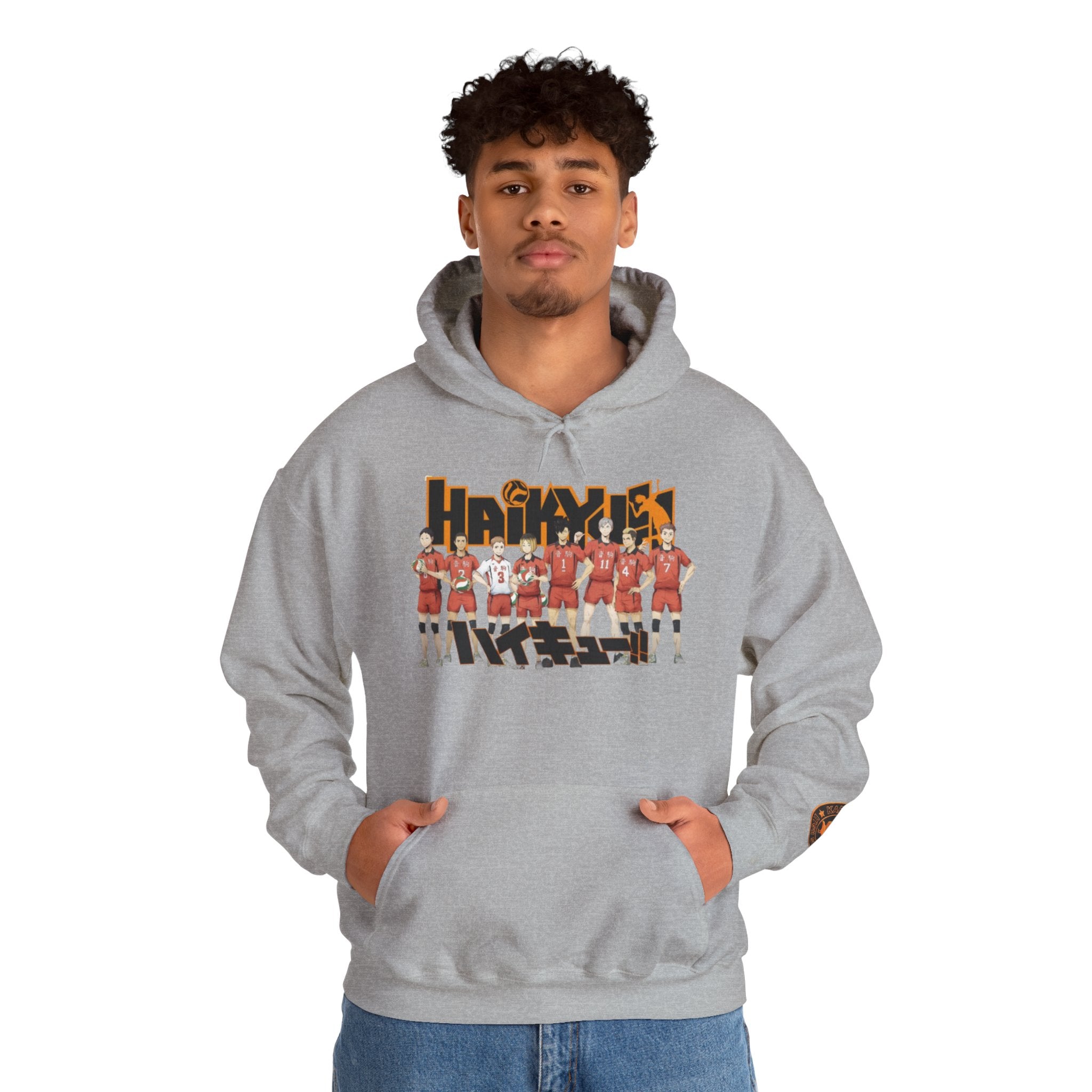 Haikyull Team Lineup Hoodie — Anime Volleyball Crew Sweatshirt
