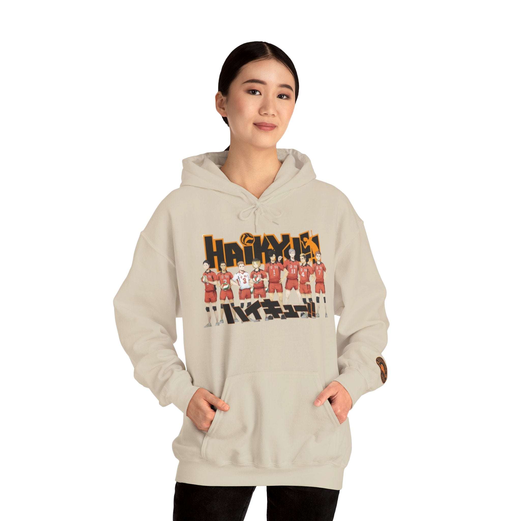 Haikyull Team Lineup Hoodie — Anime Volleyball Crew Sweatshirt