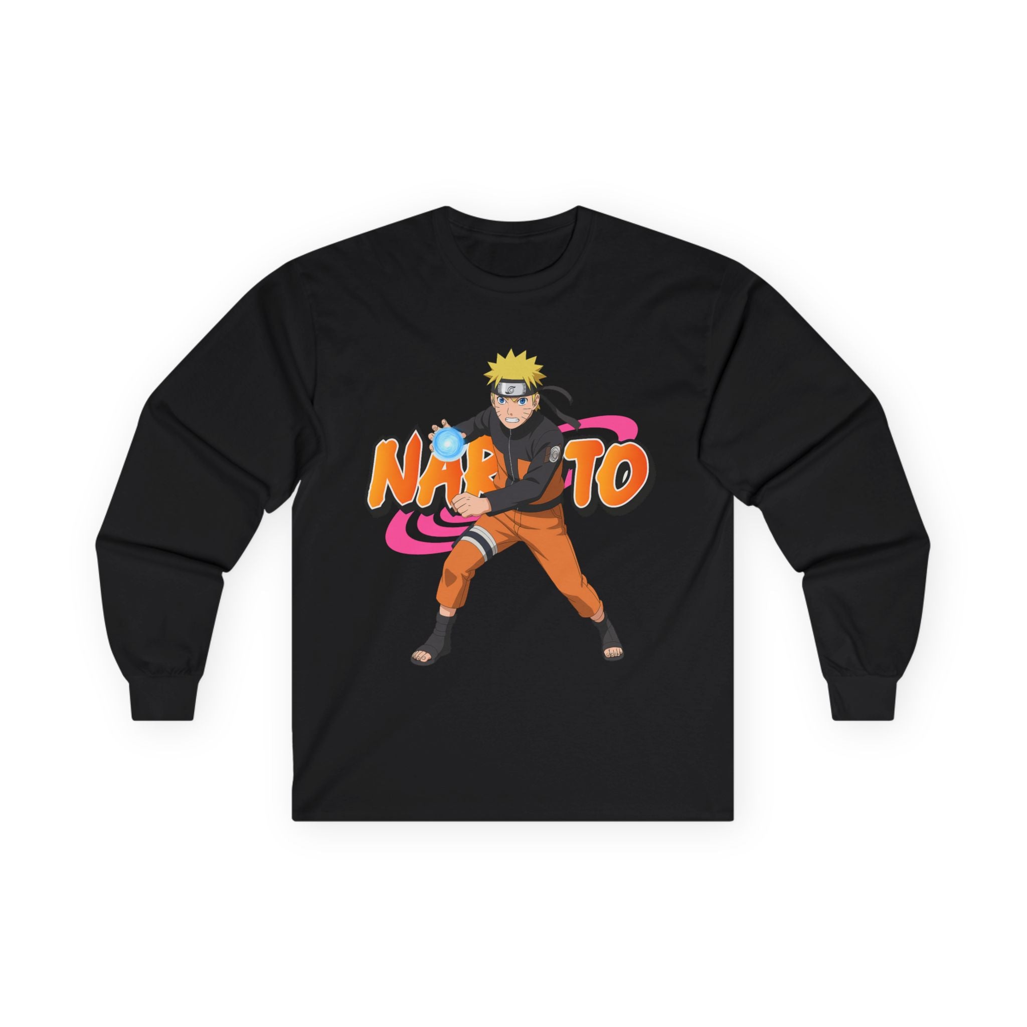 Naruto Rasengan Long Sleeve Tee — Anime Ninja Graphic Shirt