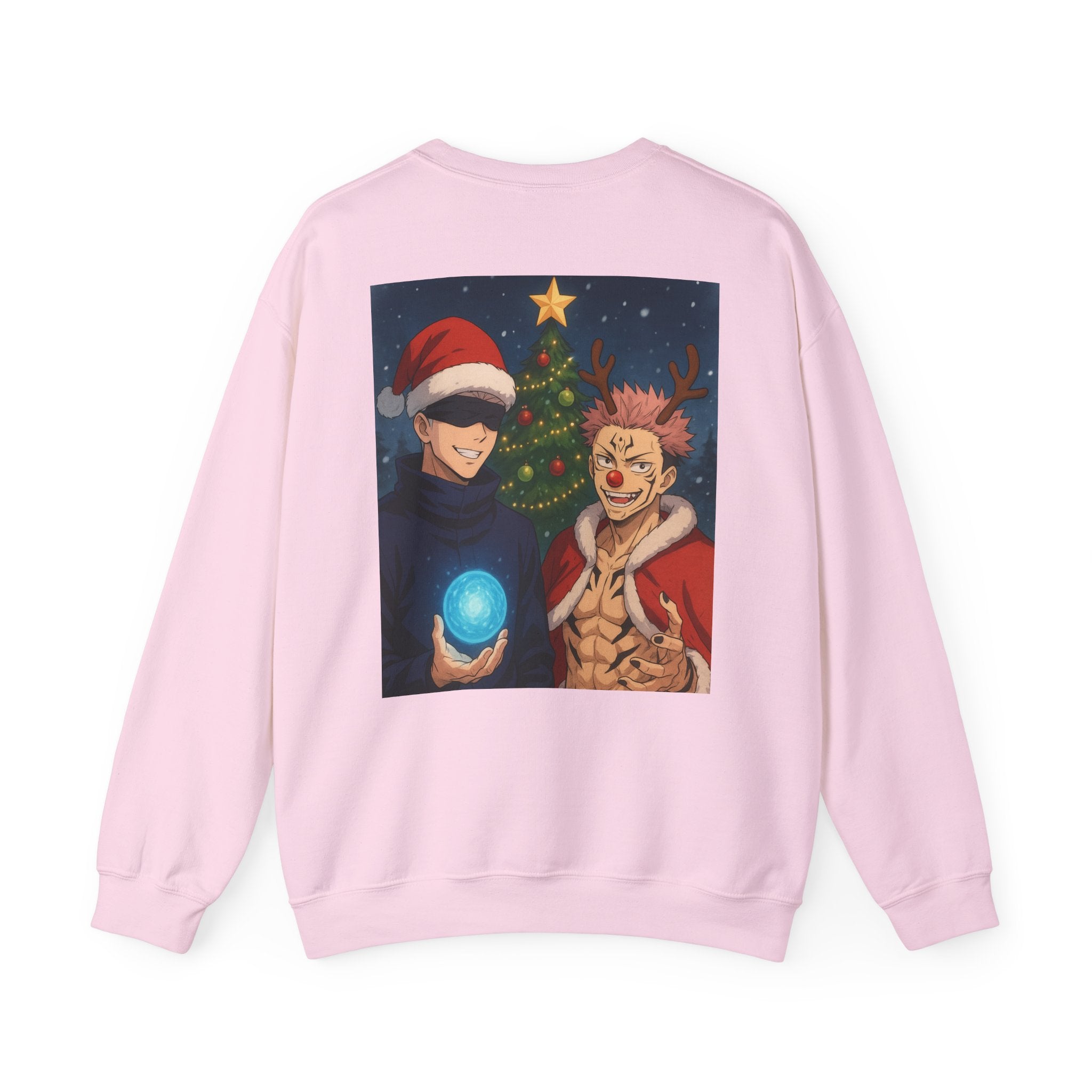 Jujutsu Kaisen Christmas Crewneck Sweatshirt — Holiday Anime Sweatshirt