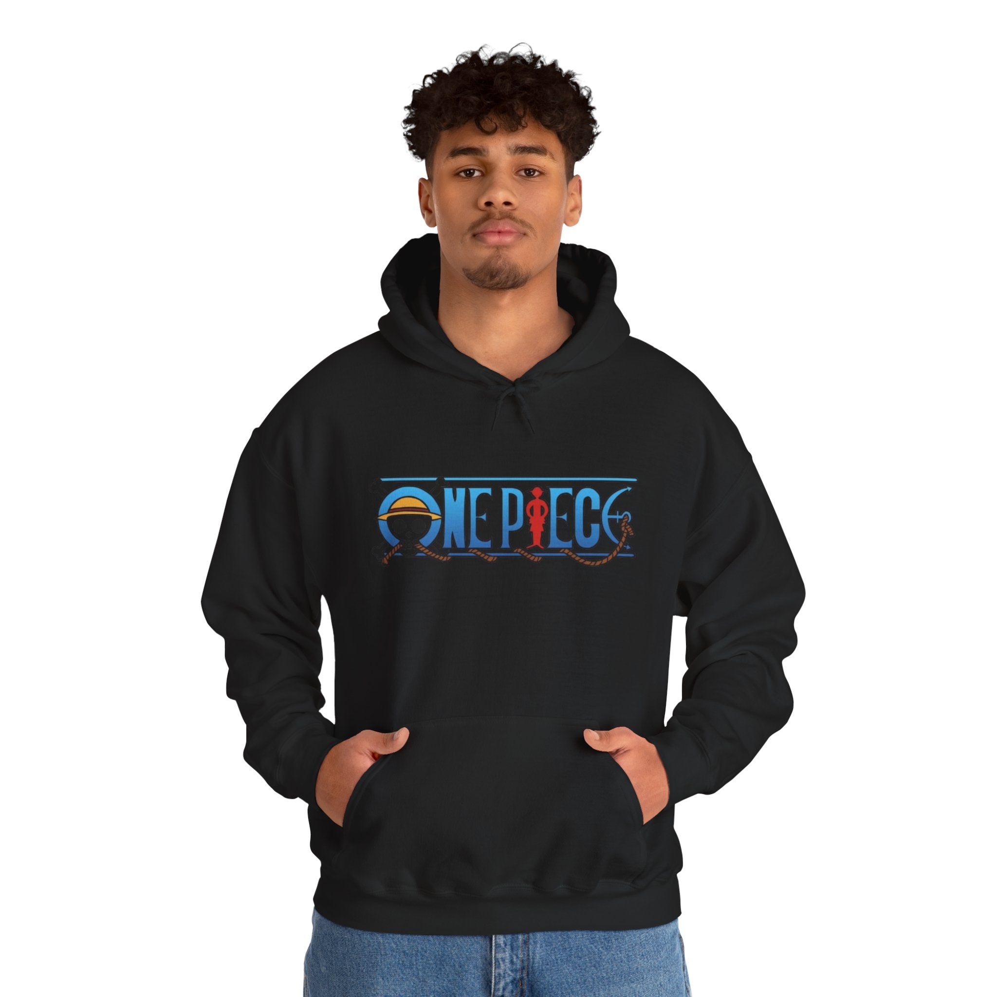 One Piece Hoodie — Luffy Crew Christmas Graphic Pullover