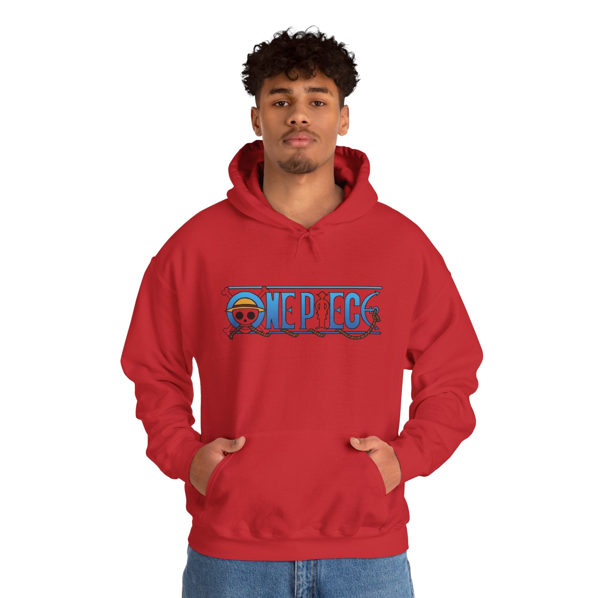 One Piece Hoodie — Luffy Crew Christmas Graphic Pullover
