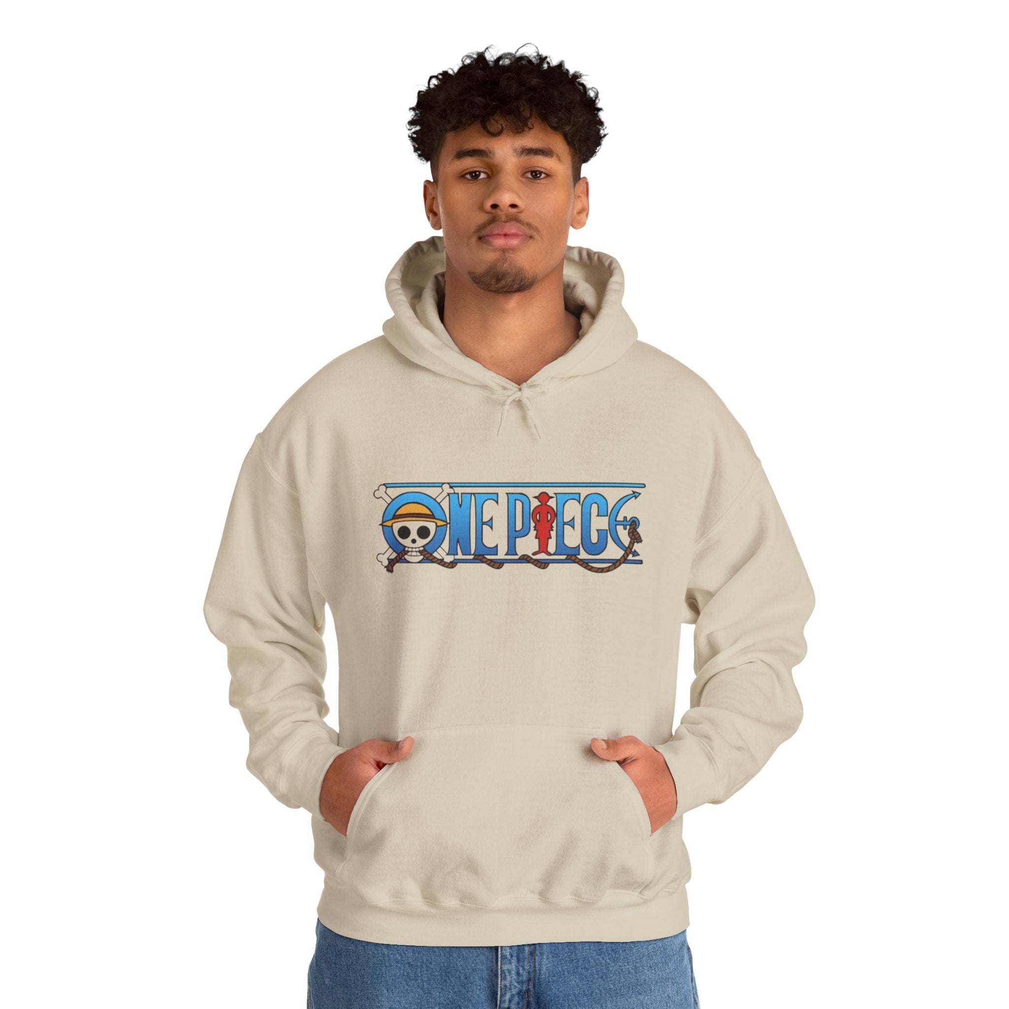 One Piece Hoodie — Luffy Crew Christmas Graphic Pullover