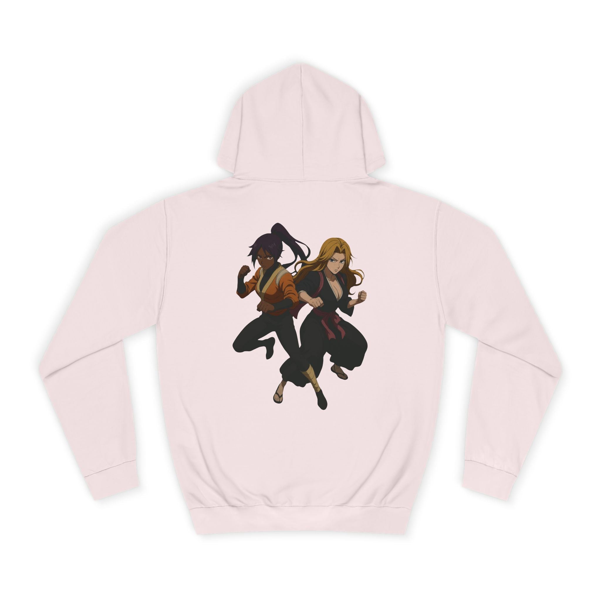 Bleach Anime Hoodie — Stylish College Flame Logo & Character Backprint