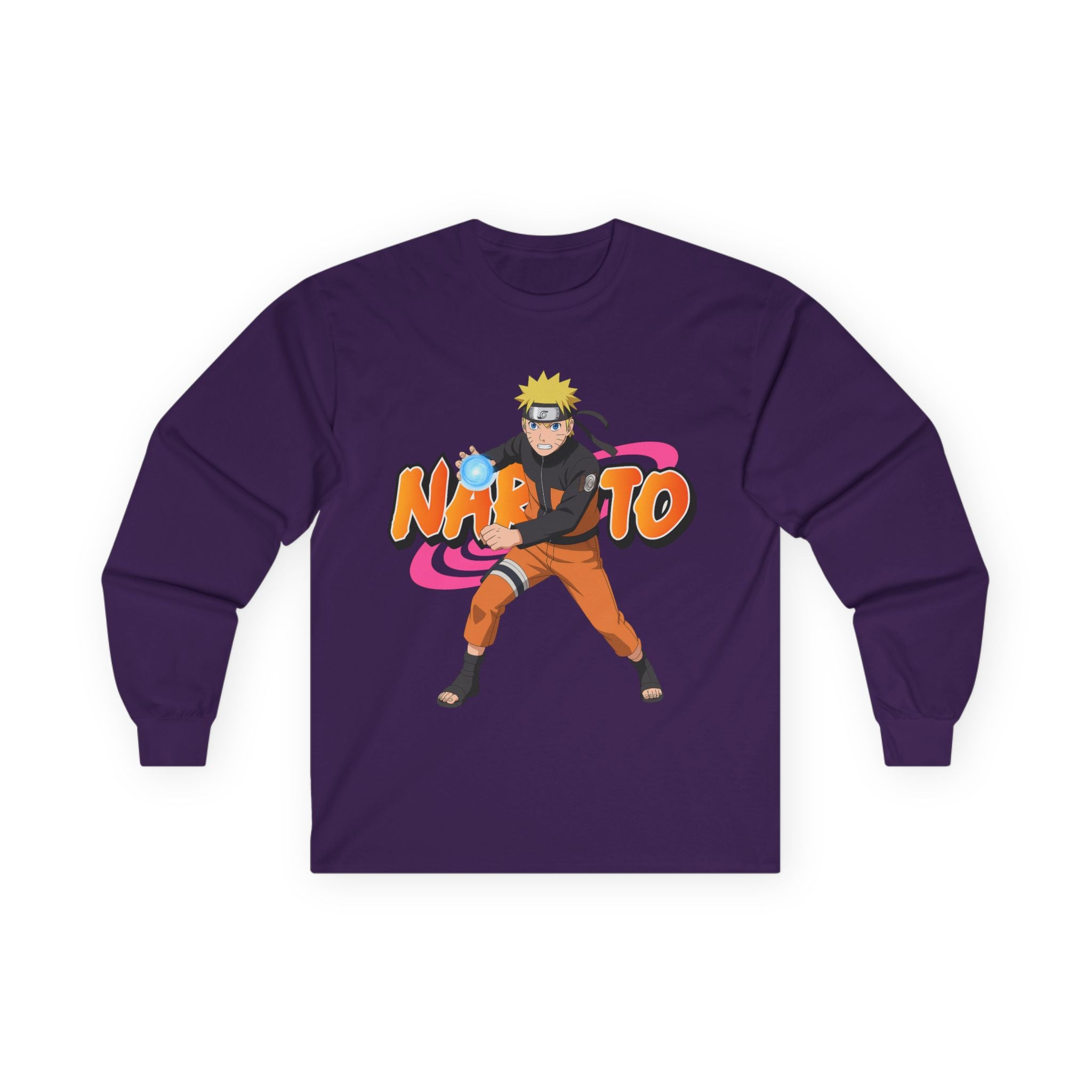 Naruto Rasengan Long Sleeve Tee — Anime Ninja Graphic Shirt